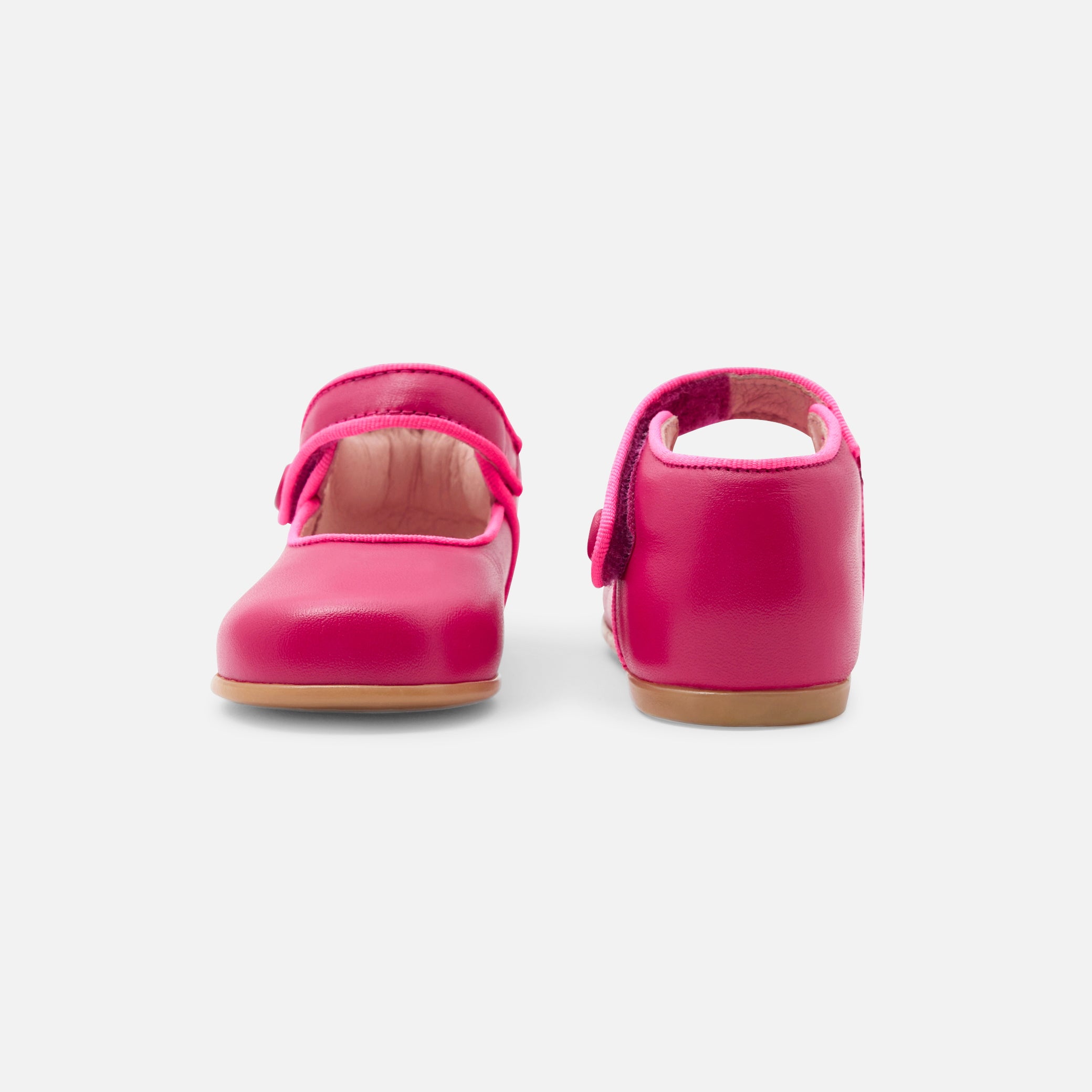 Baby girl Mary Janes in smooth leather