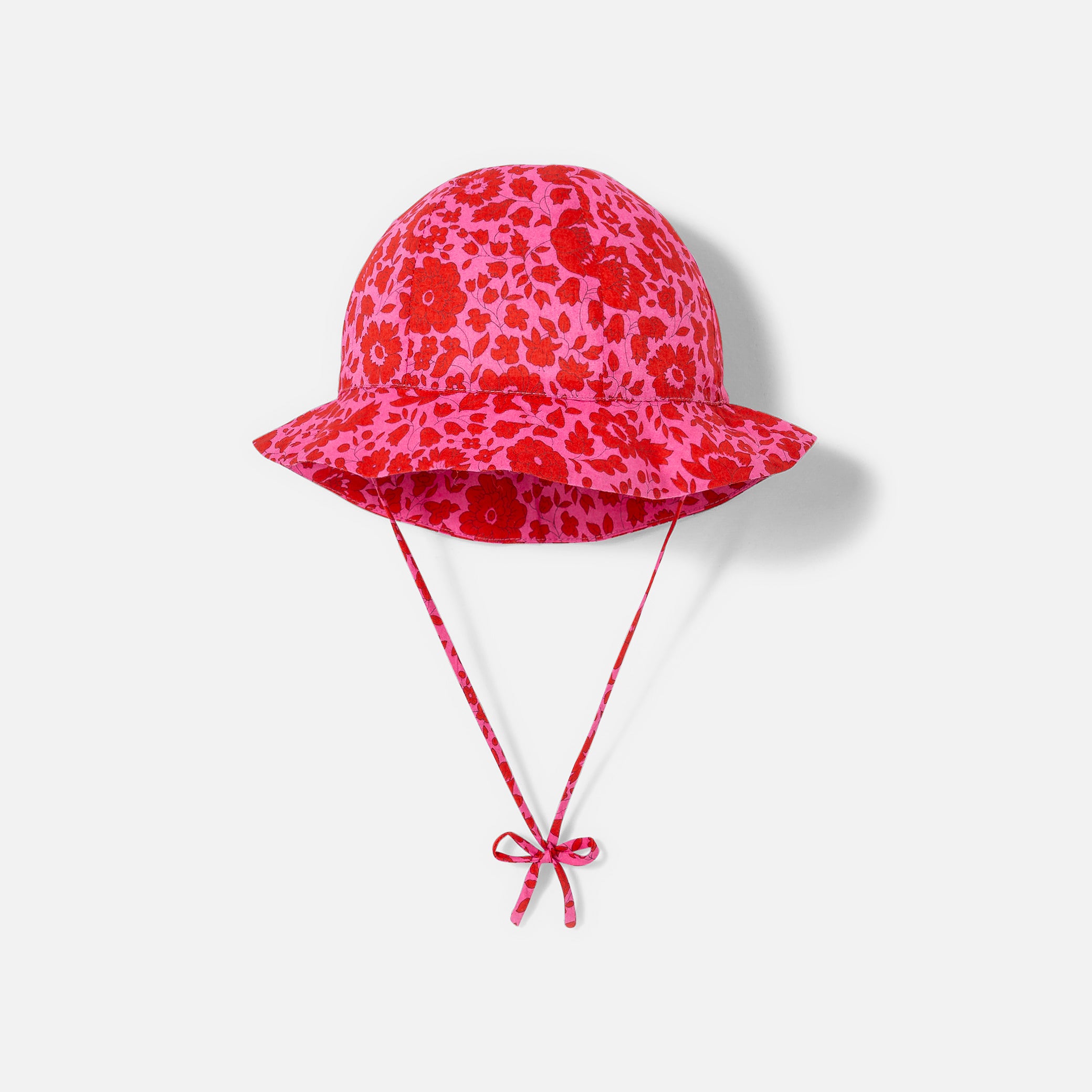 Toddler girl hat in Liberty fabric