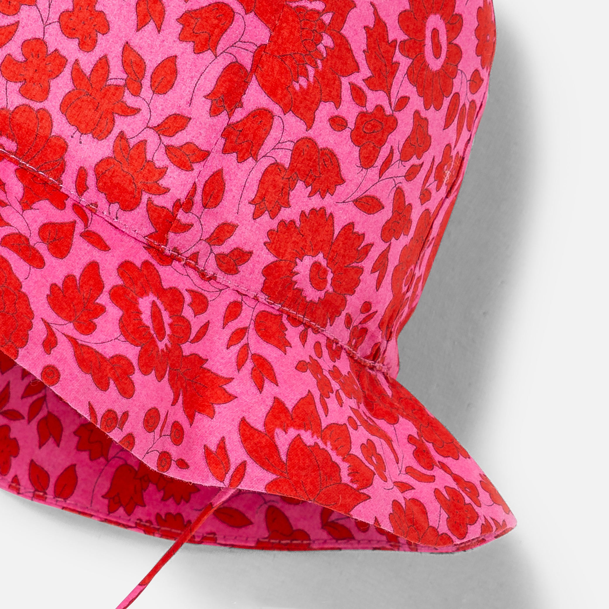 Toddler girl hat in Liberty fabric