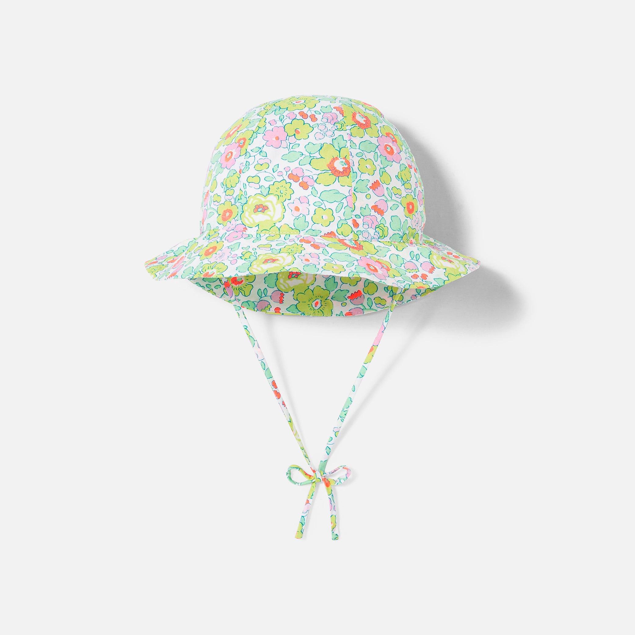 Toddler girl hat in Liberty fabric