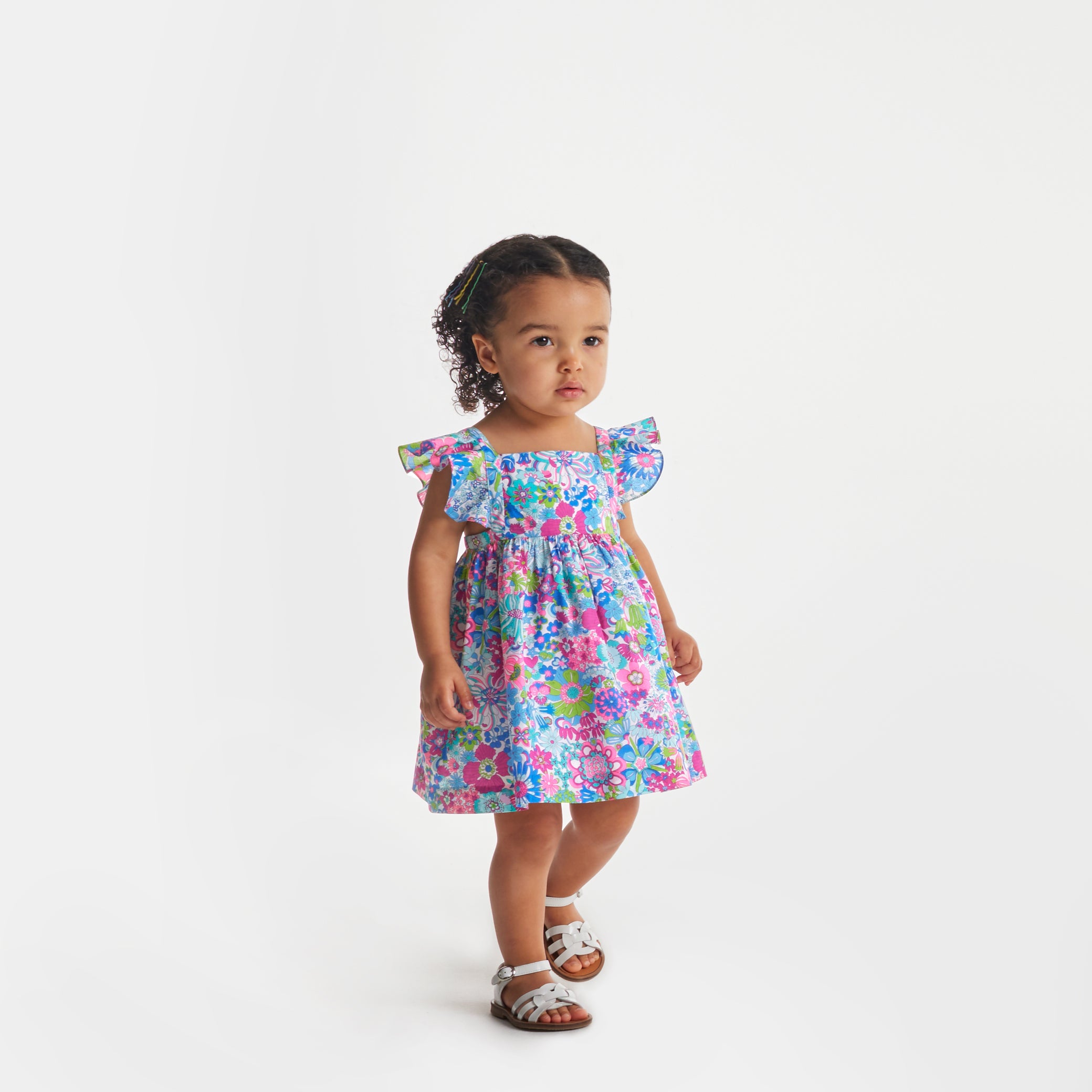 Toddler girl dress in Liberty fabric