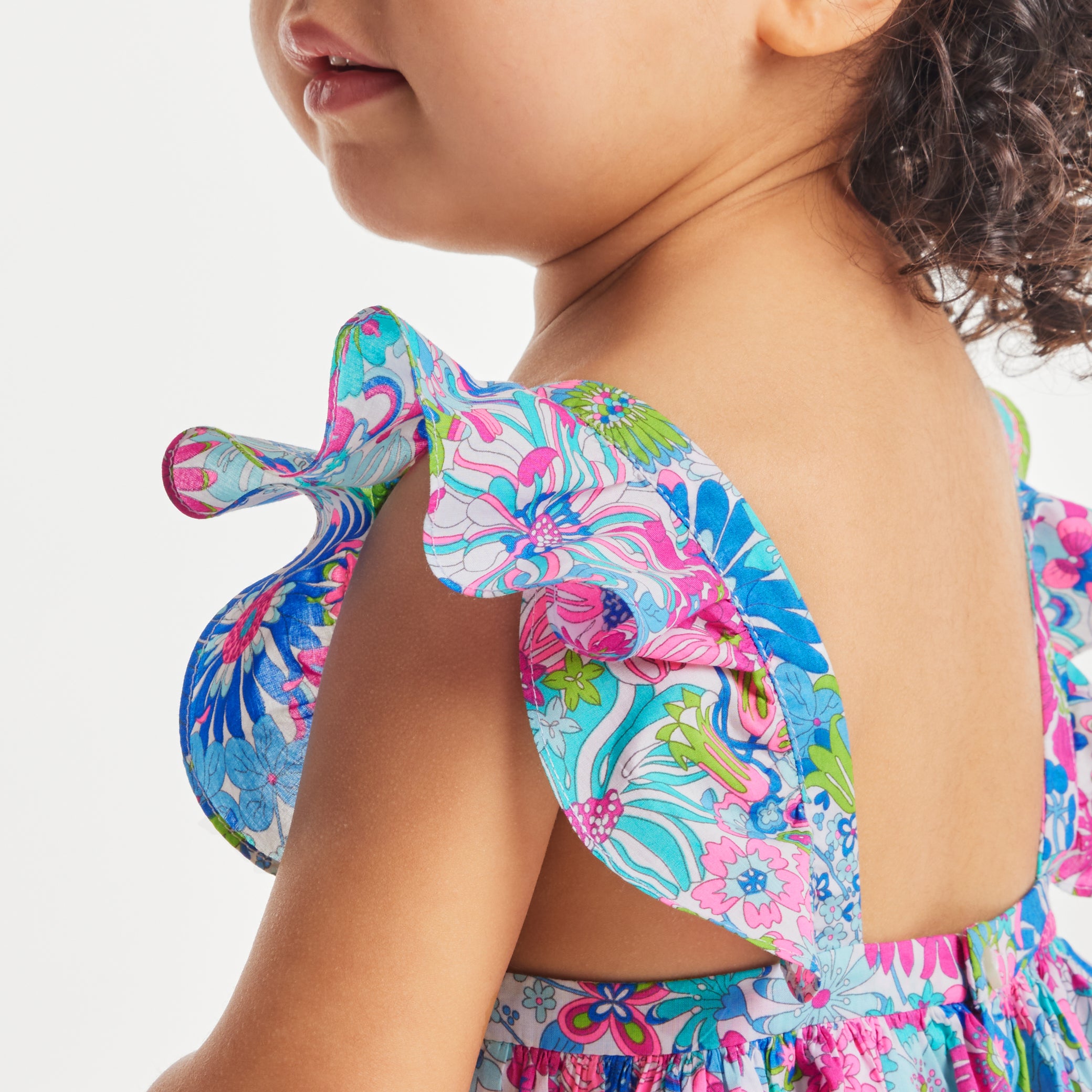 Toddler girl dress in Liberty fabric