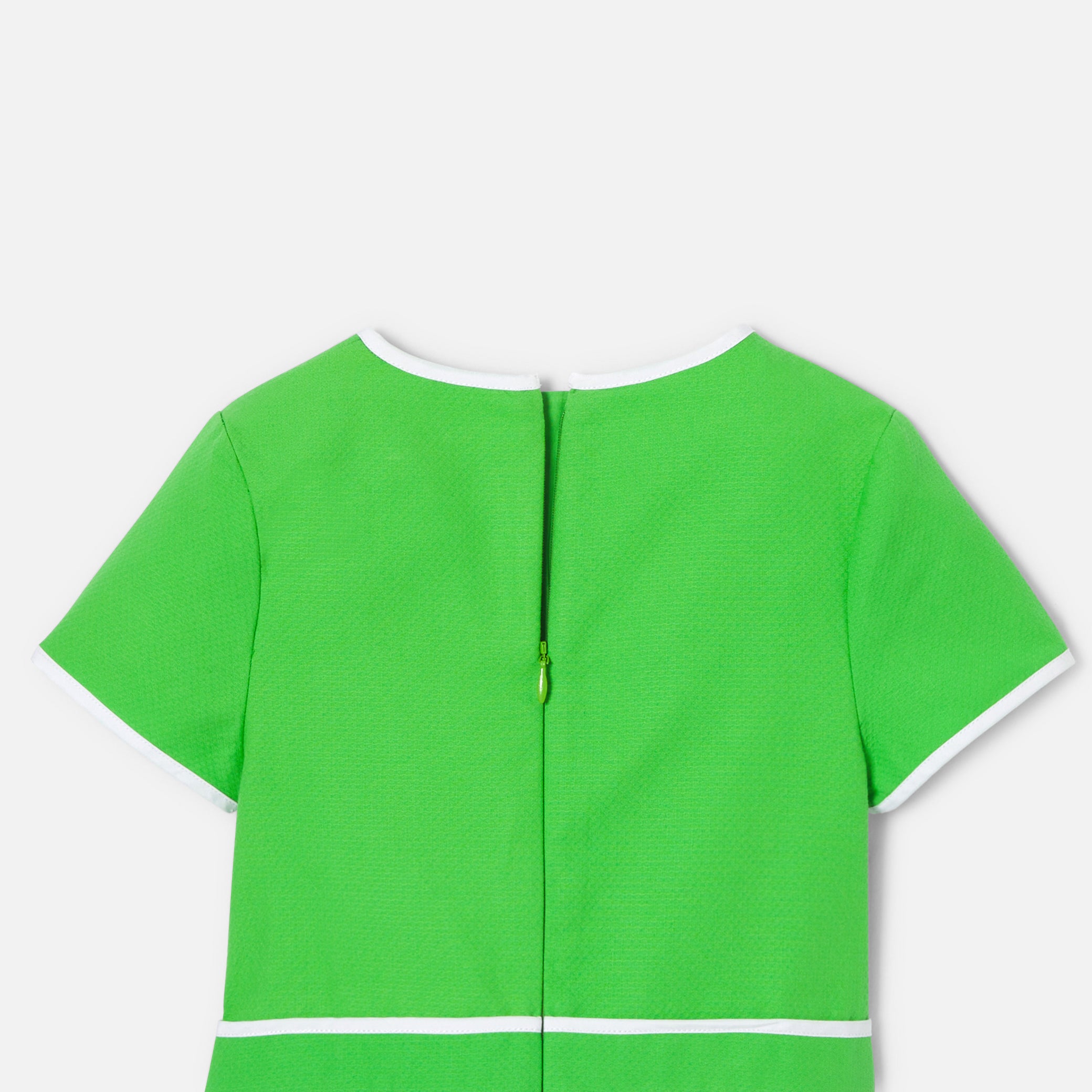 Girl dress in honeycomb pique