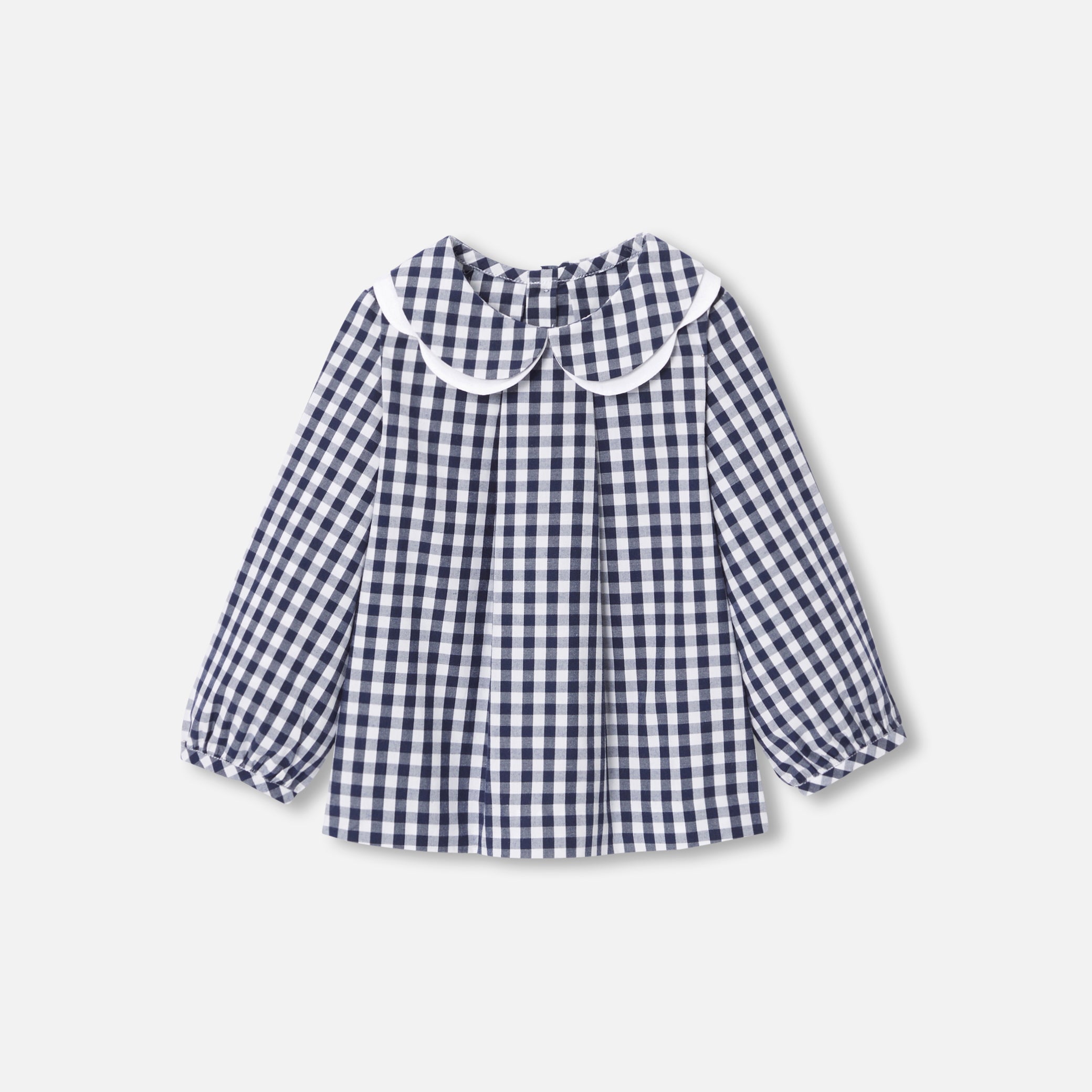 Toddler girl gingham blouse