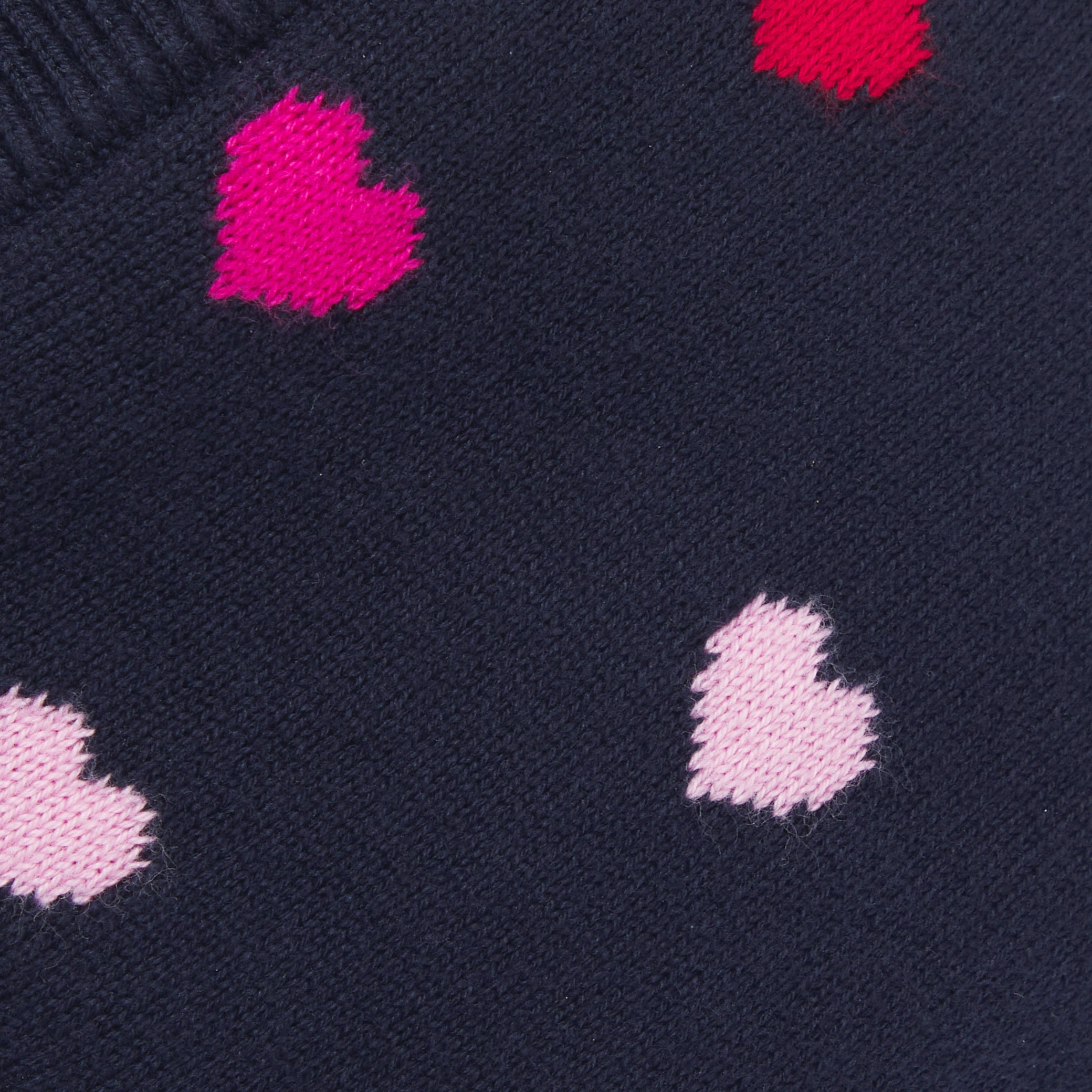 Baby girl hat with little hearts