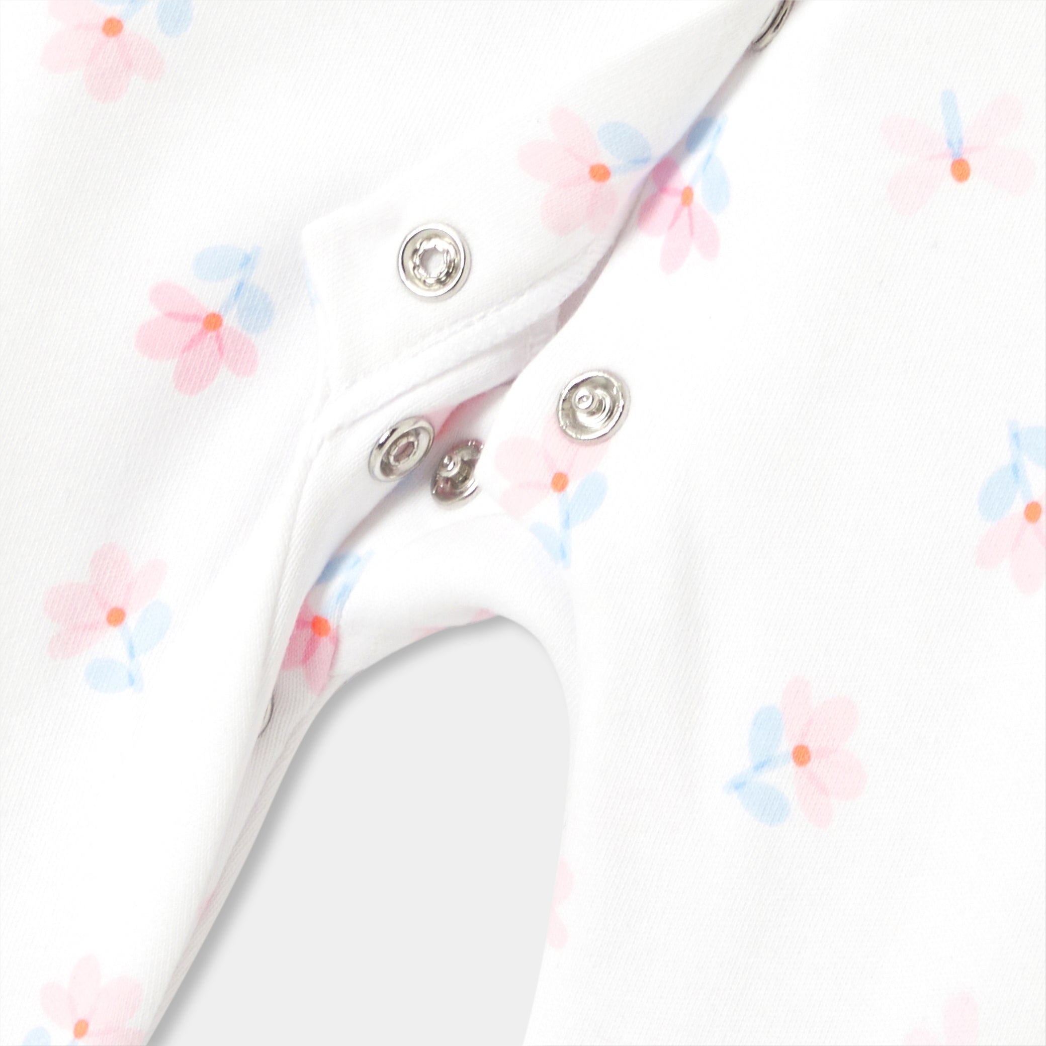 Baby girl sleepsuit in interlock