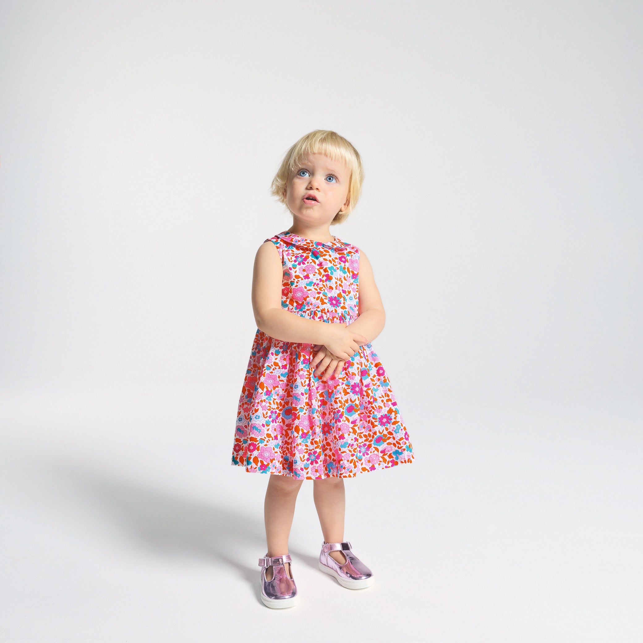Toddler girl dress in Liberty fabric
