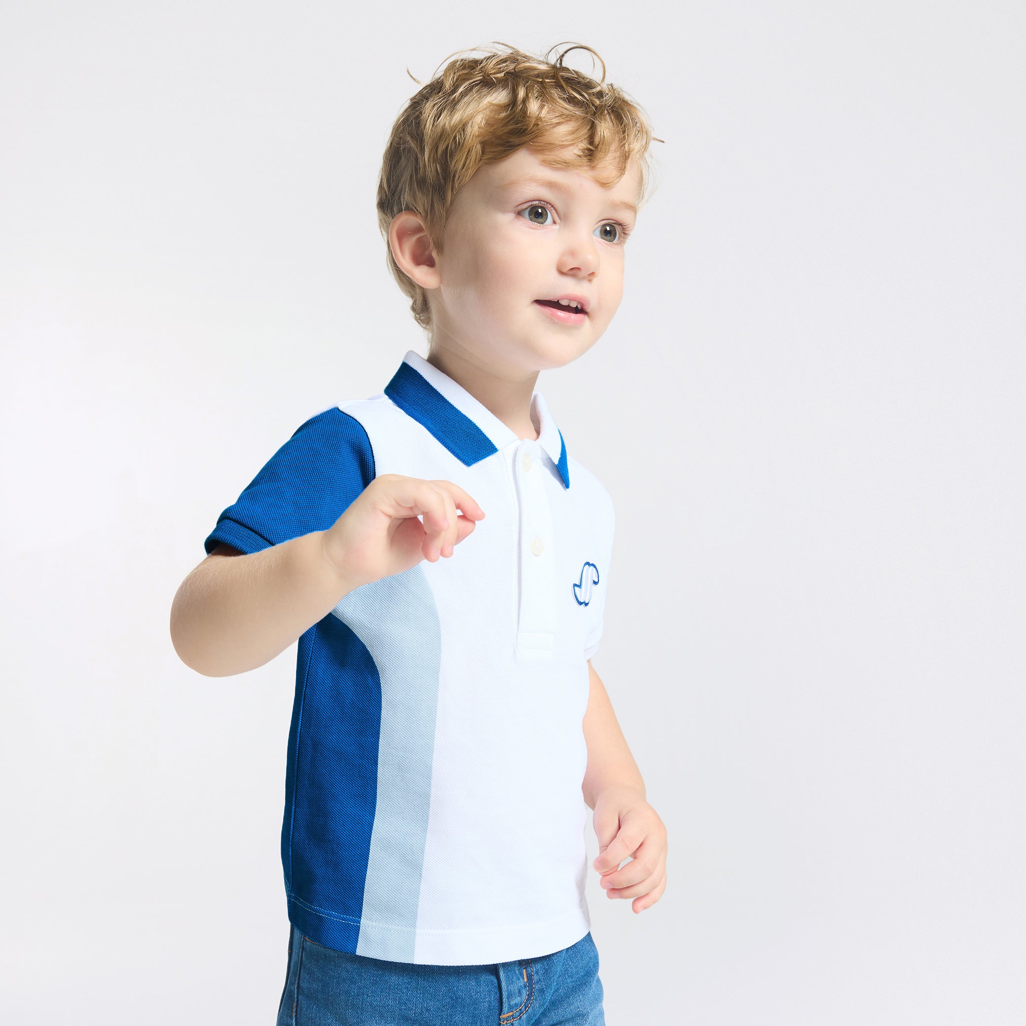 Baby boy short-sleeved polo shirt