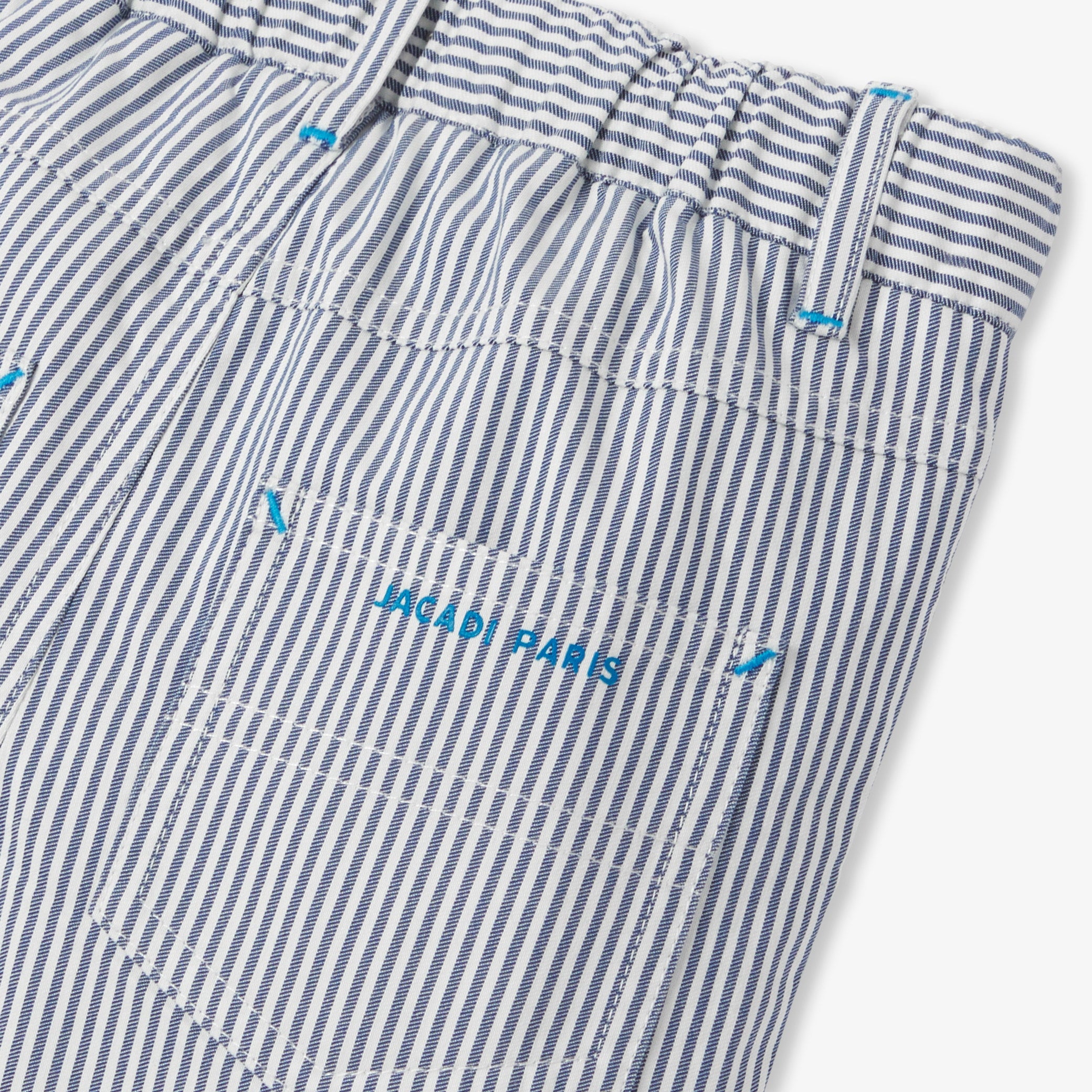 Toddler boy trousers in striped twill