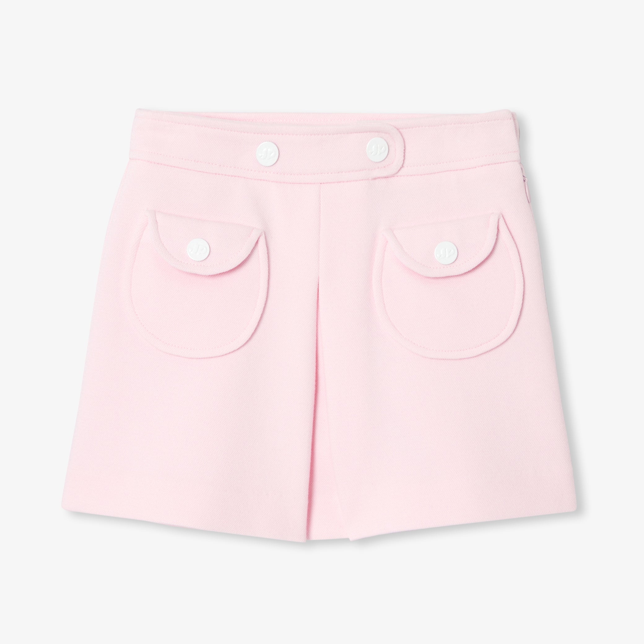 Girl short skirt in pique knit