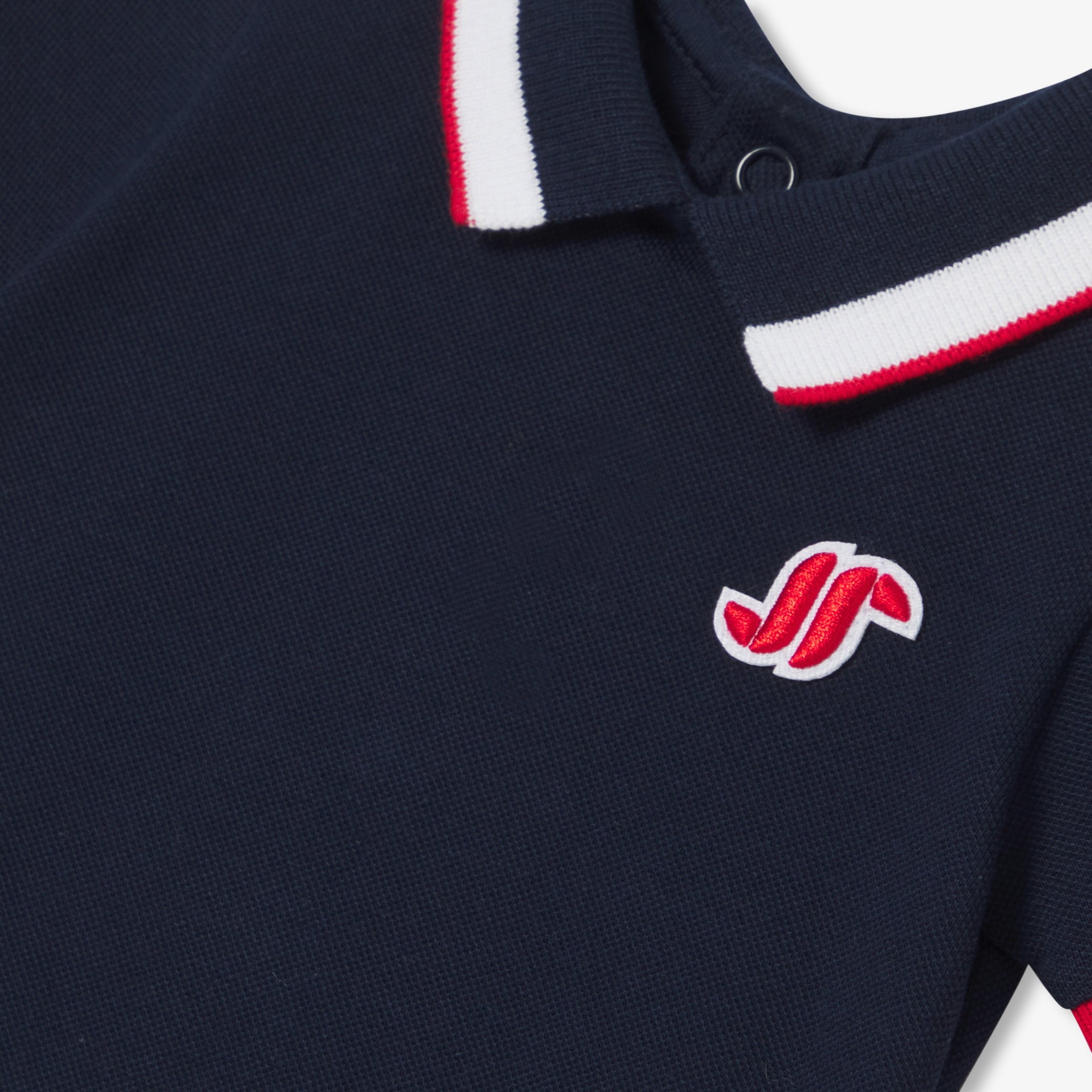 Baby boy polo romper