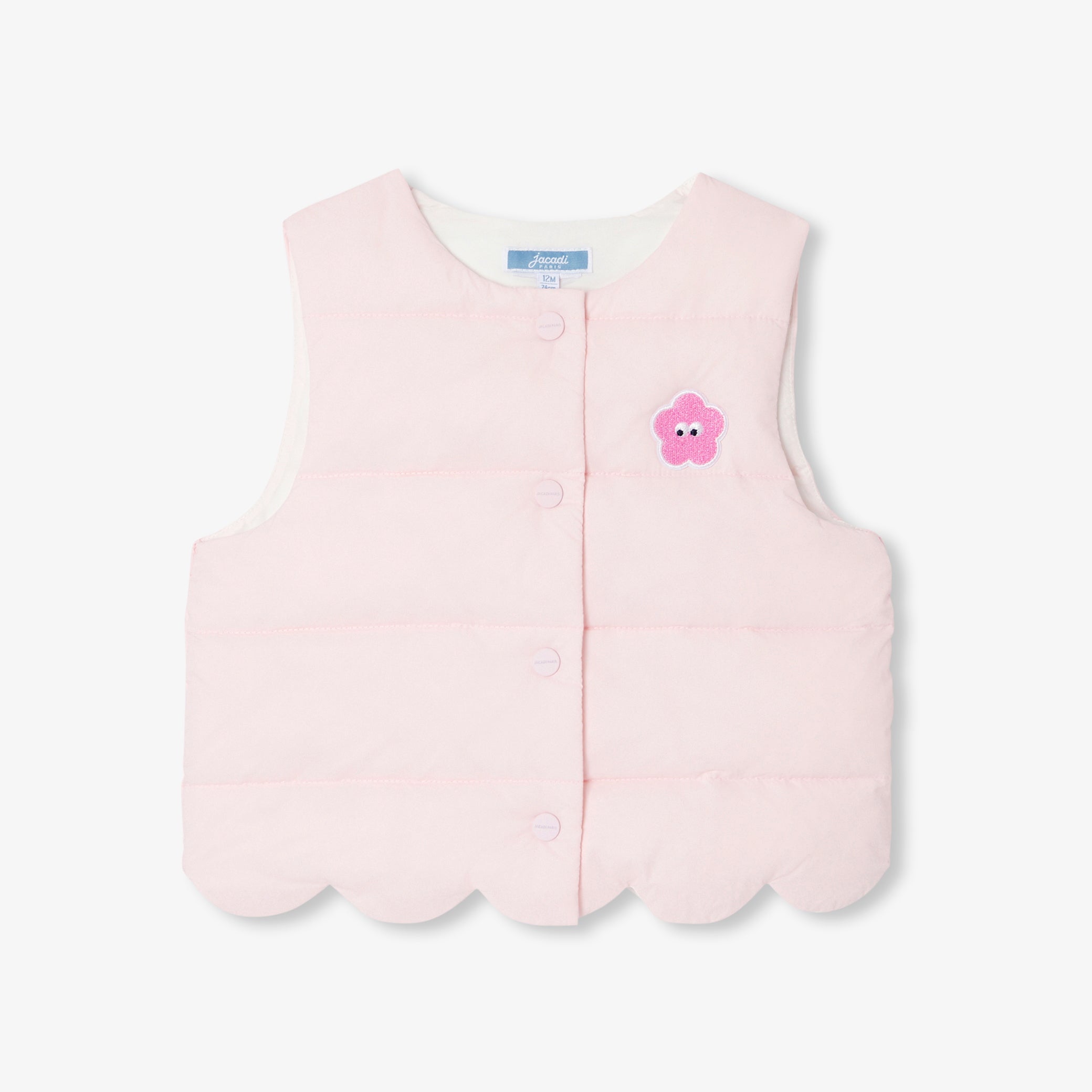 Toddler girl sleeveless padded jacket