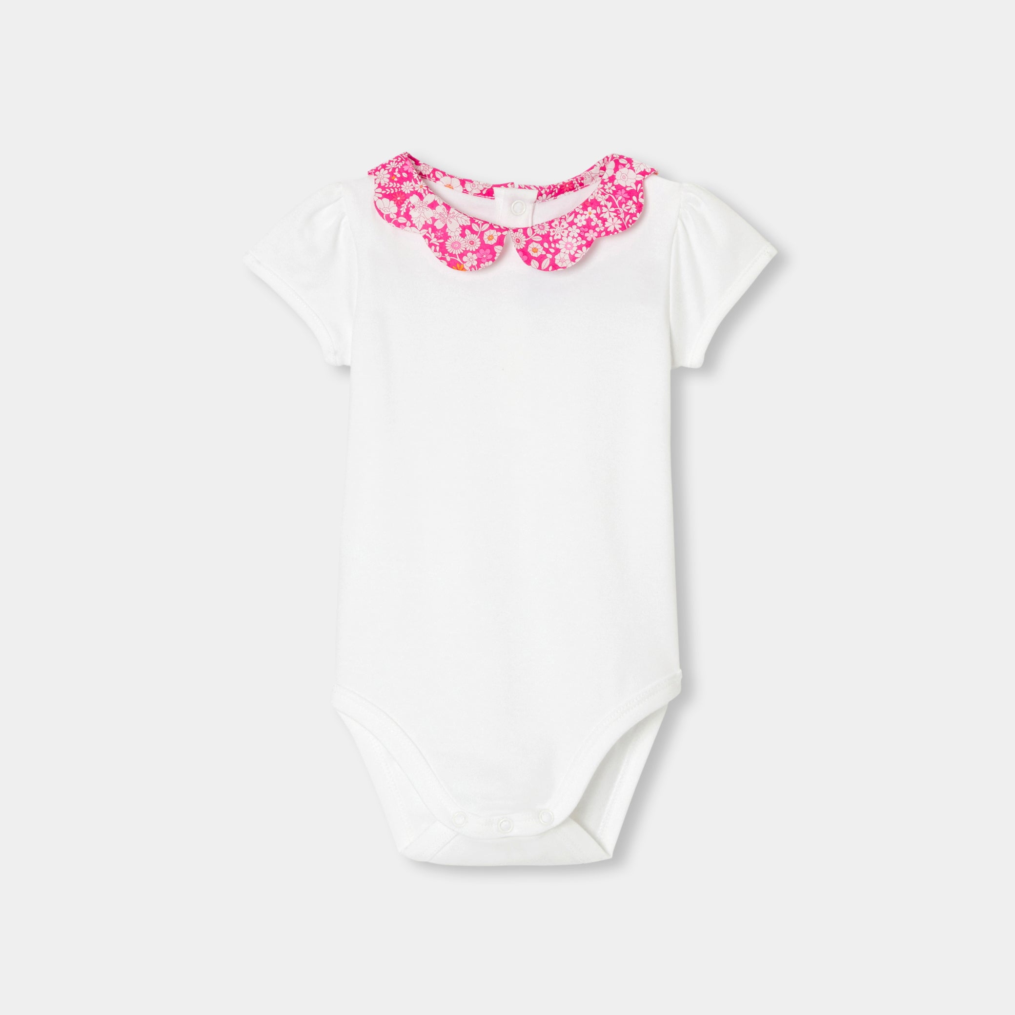 Toddler girl short-sleeved bodysuit