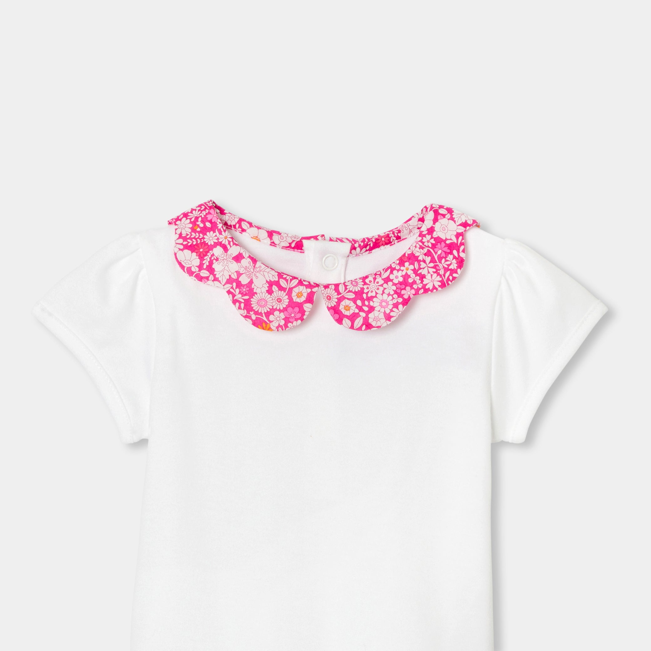 Toddler girl short-sleeved bodysuit