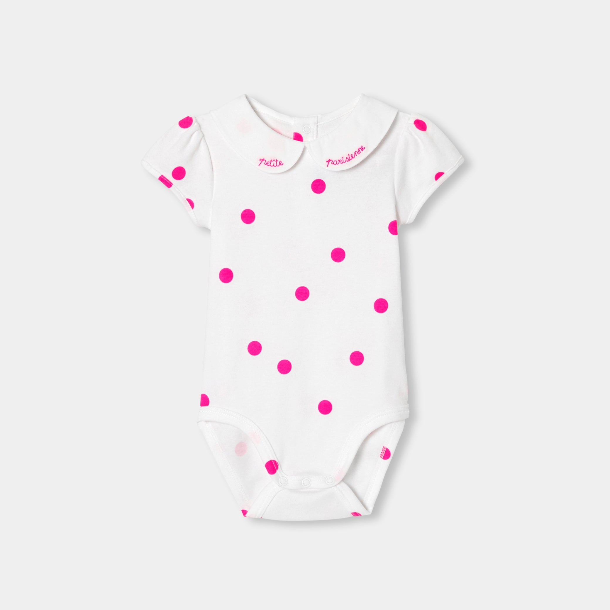 Toddler girl short-sleeved bodysuit