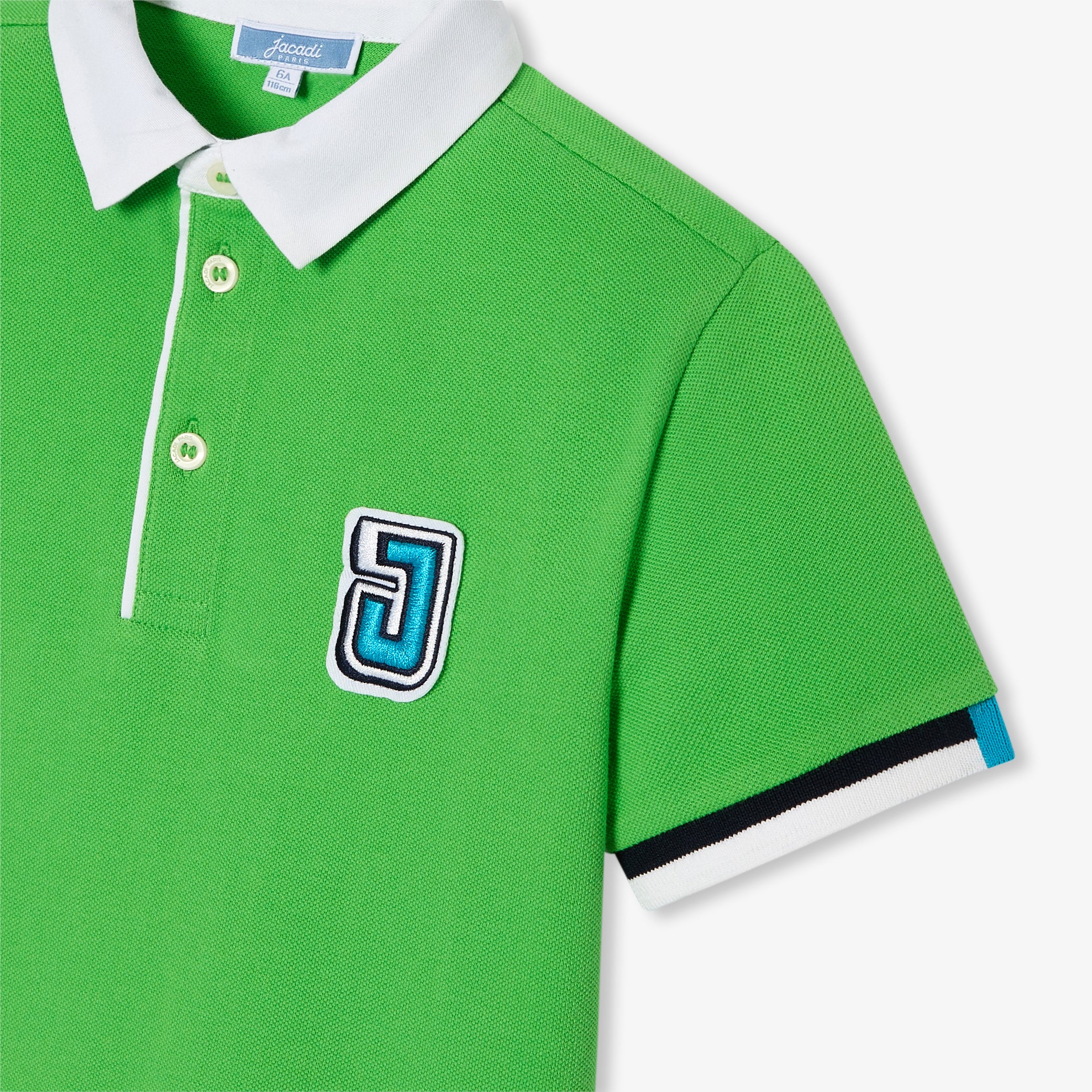 Boy's polo shirt in cotton pique