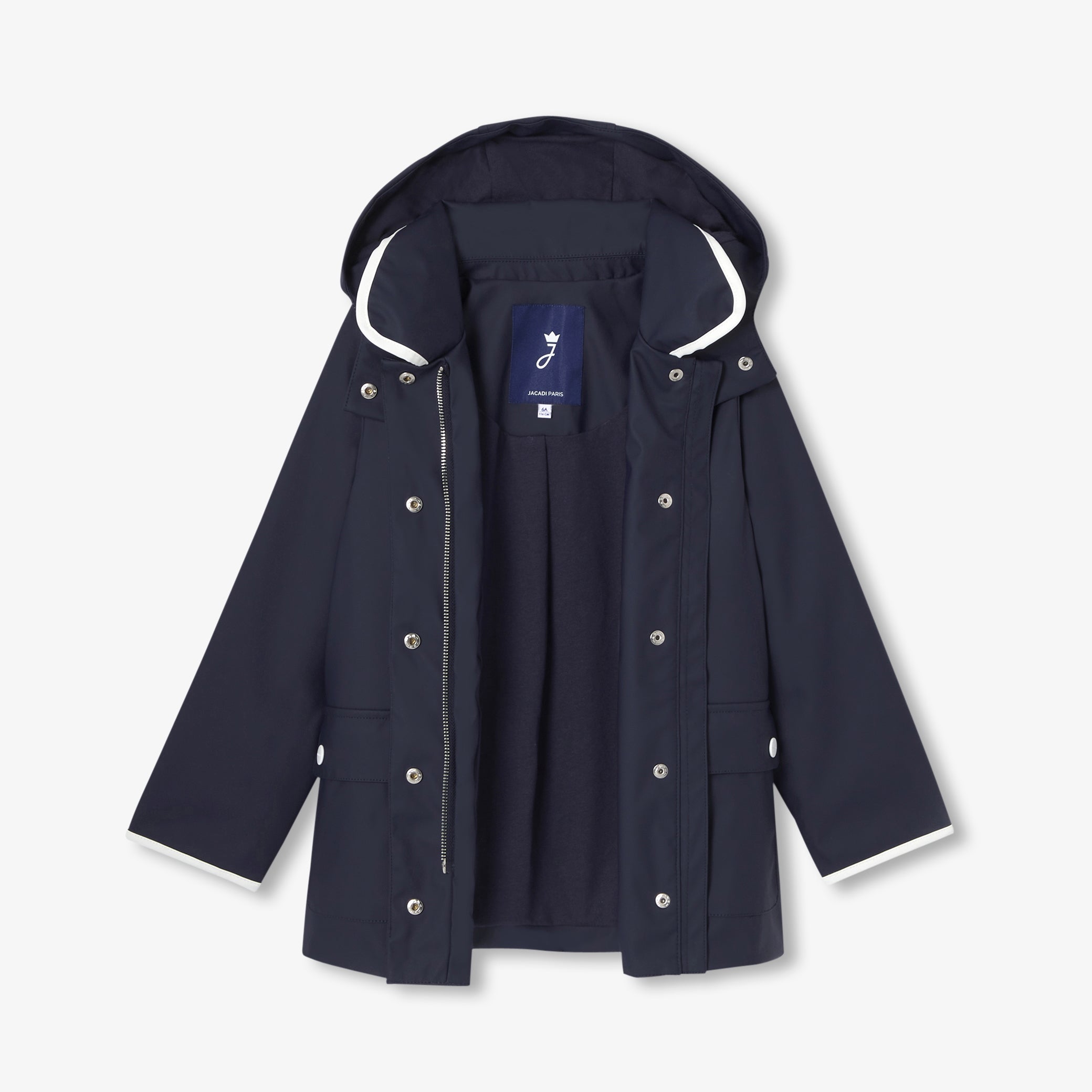 Girl hooded raincoat