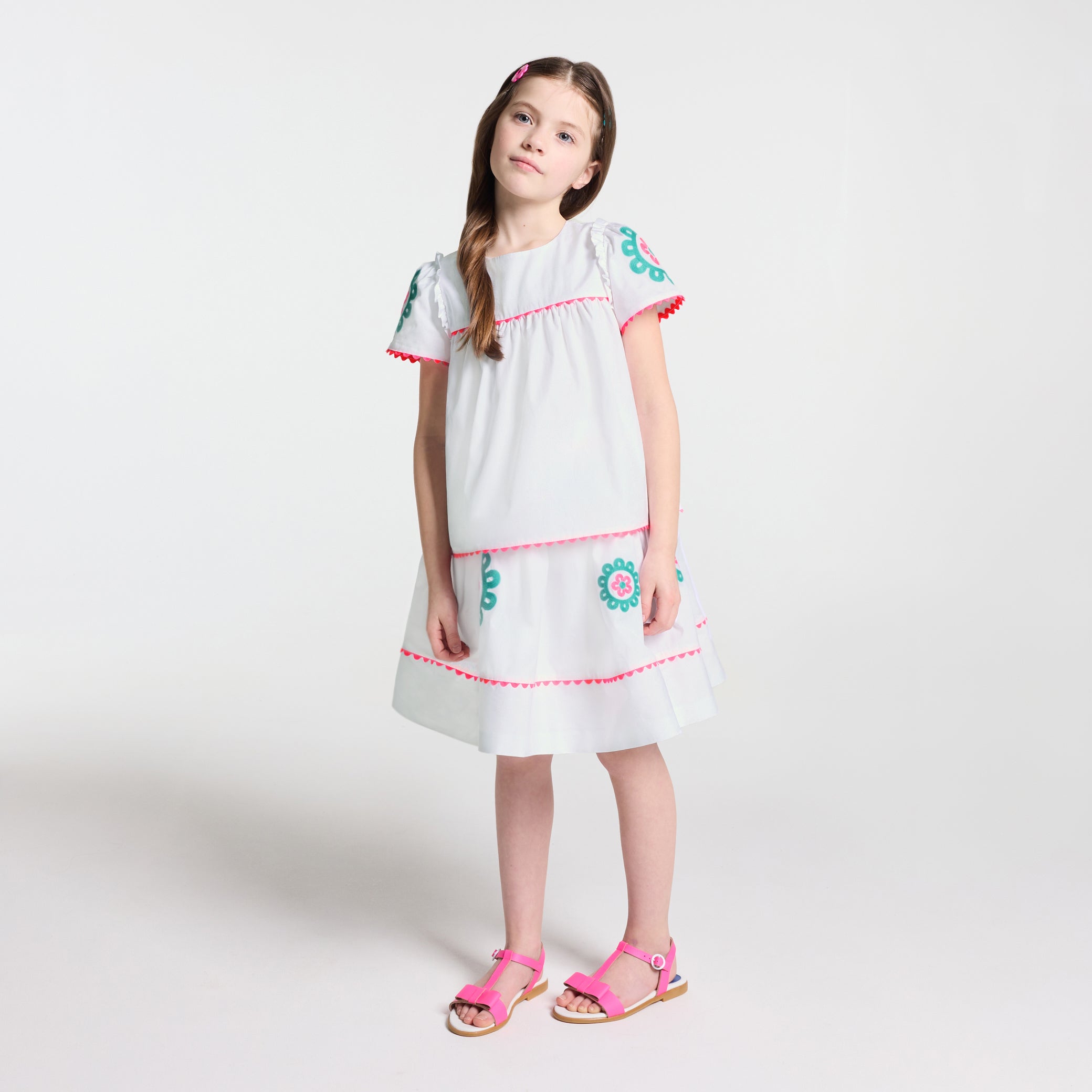 Girl poplin skirt