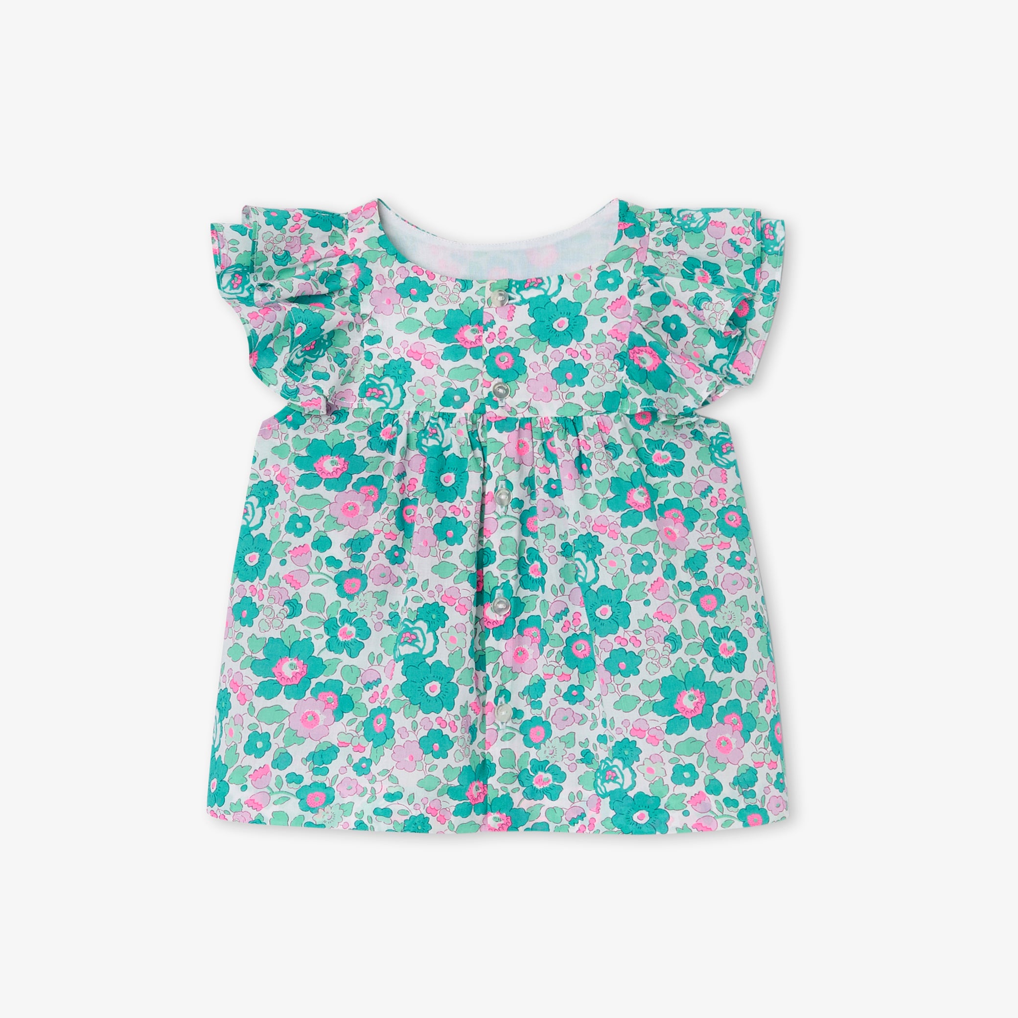Toddler girl blouse in Liberty fabric