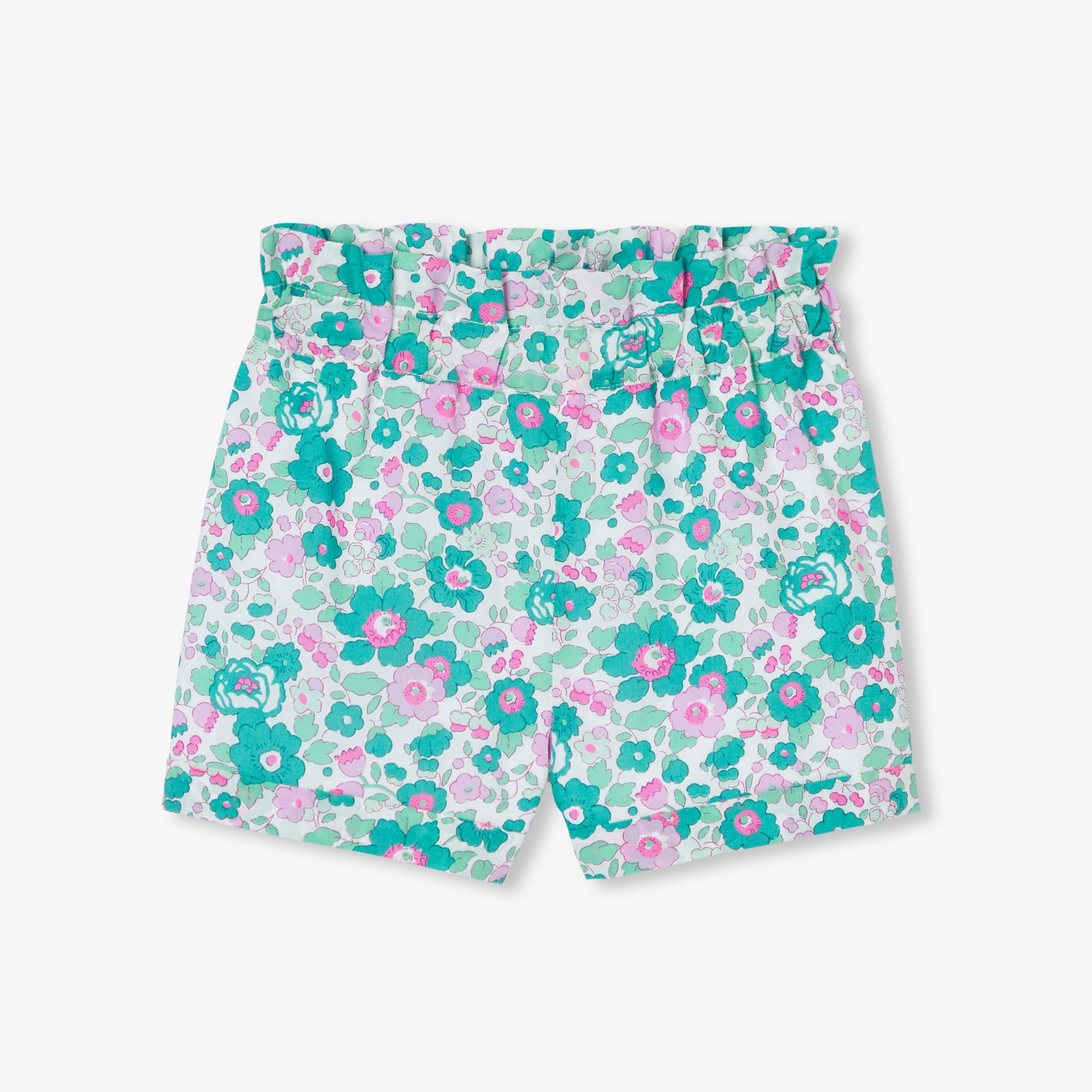 Toddler girl shorts in Liberty fabric