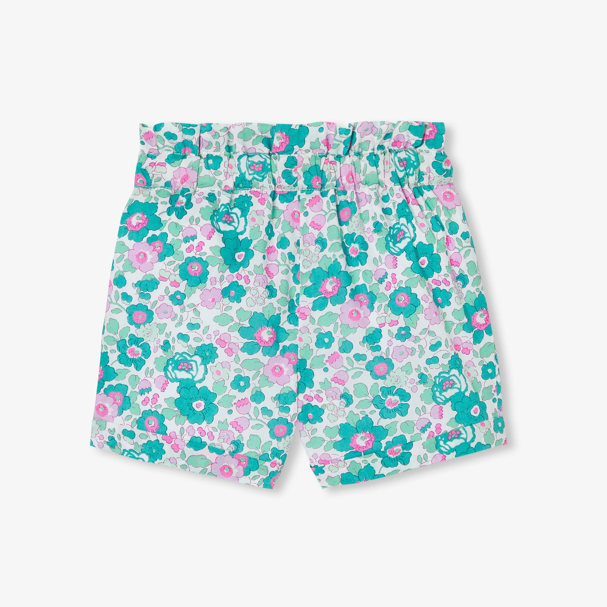 Toddler girl shorts in Liberty fabric