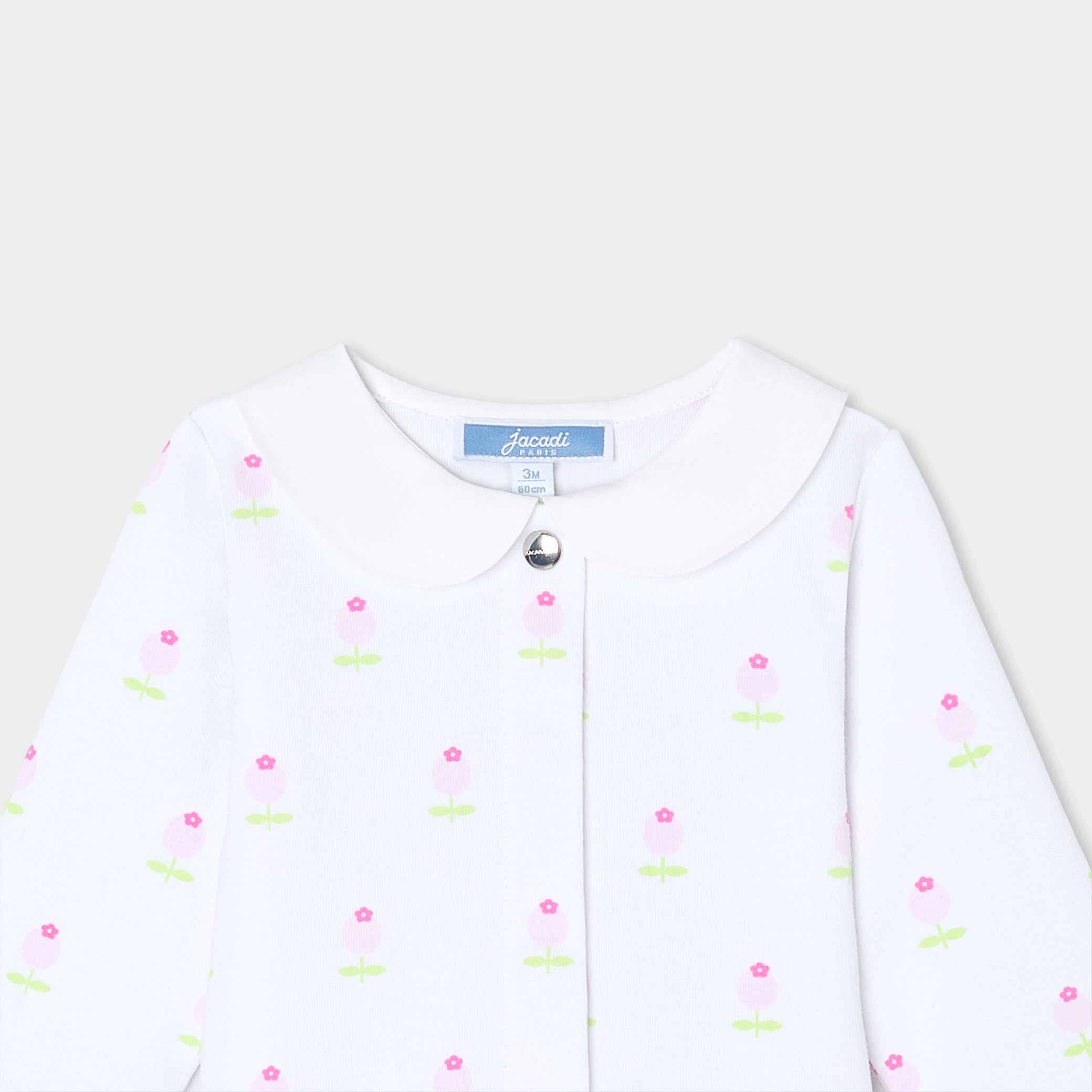 Baby girl footless pajamas