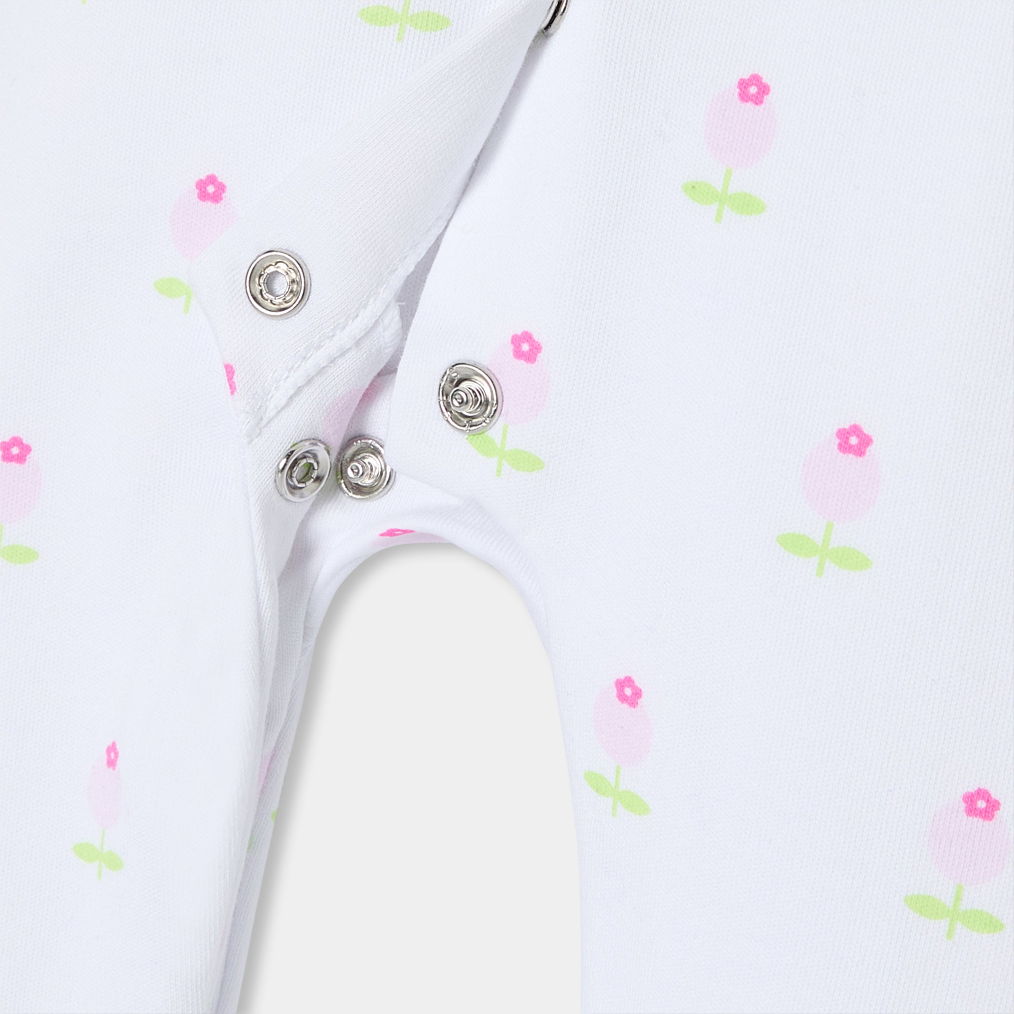 Baby girl footless pajamas