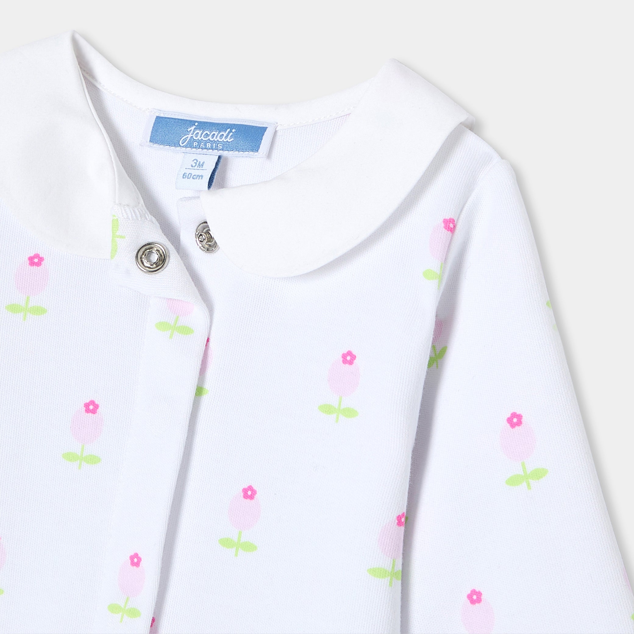 Baby girl footless pajamas