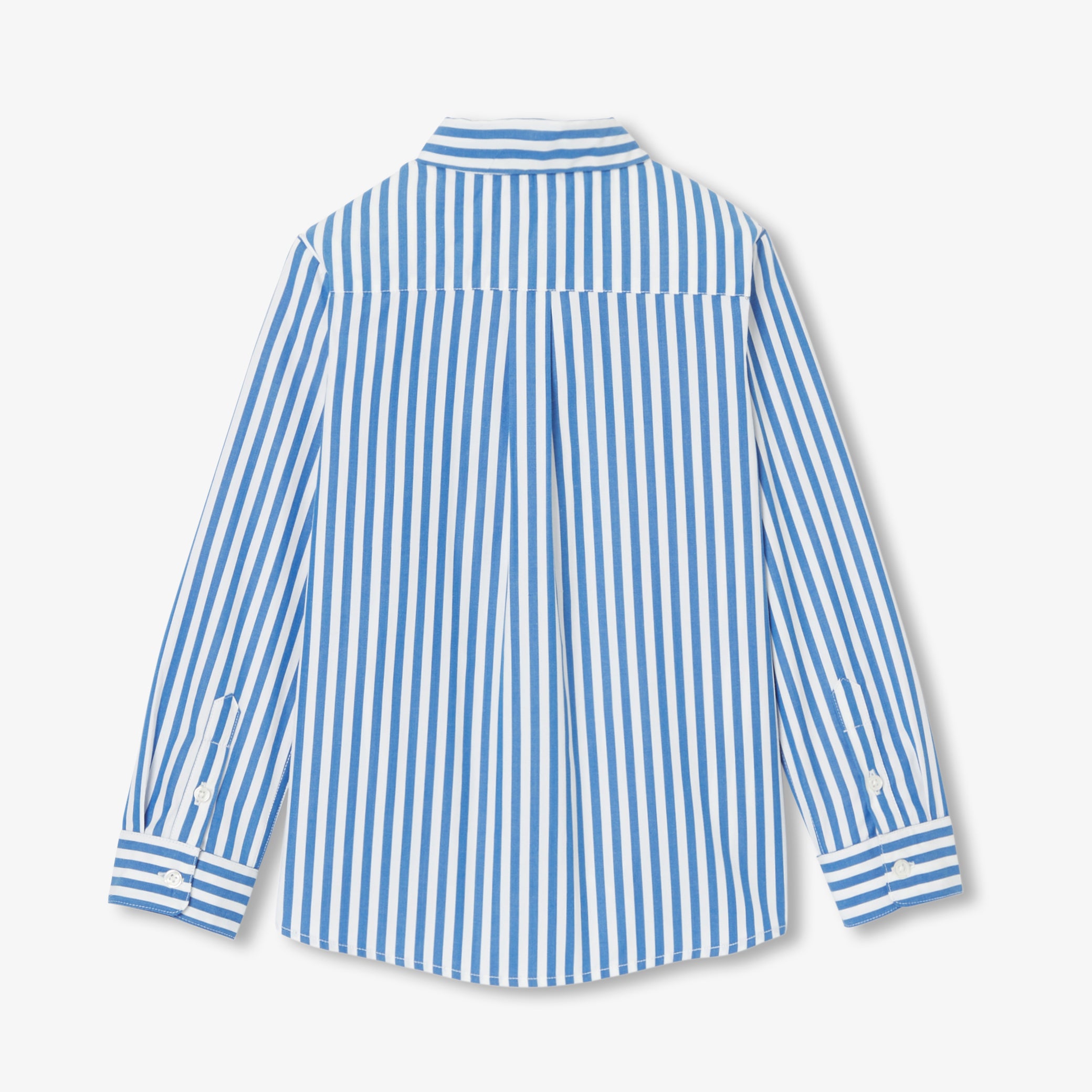 Child shirt in striped poplin