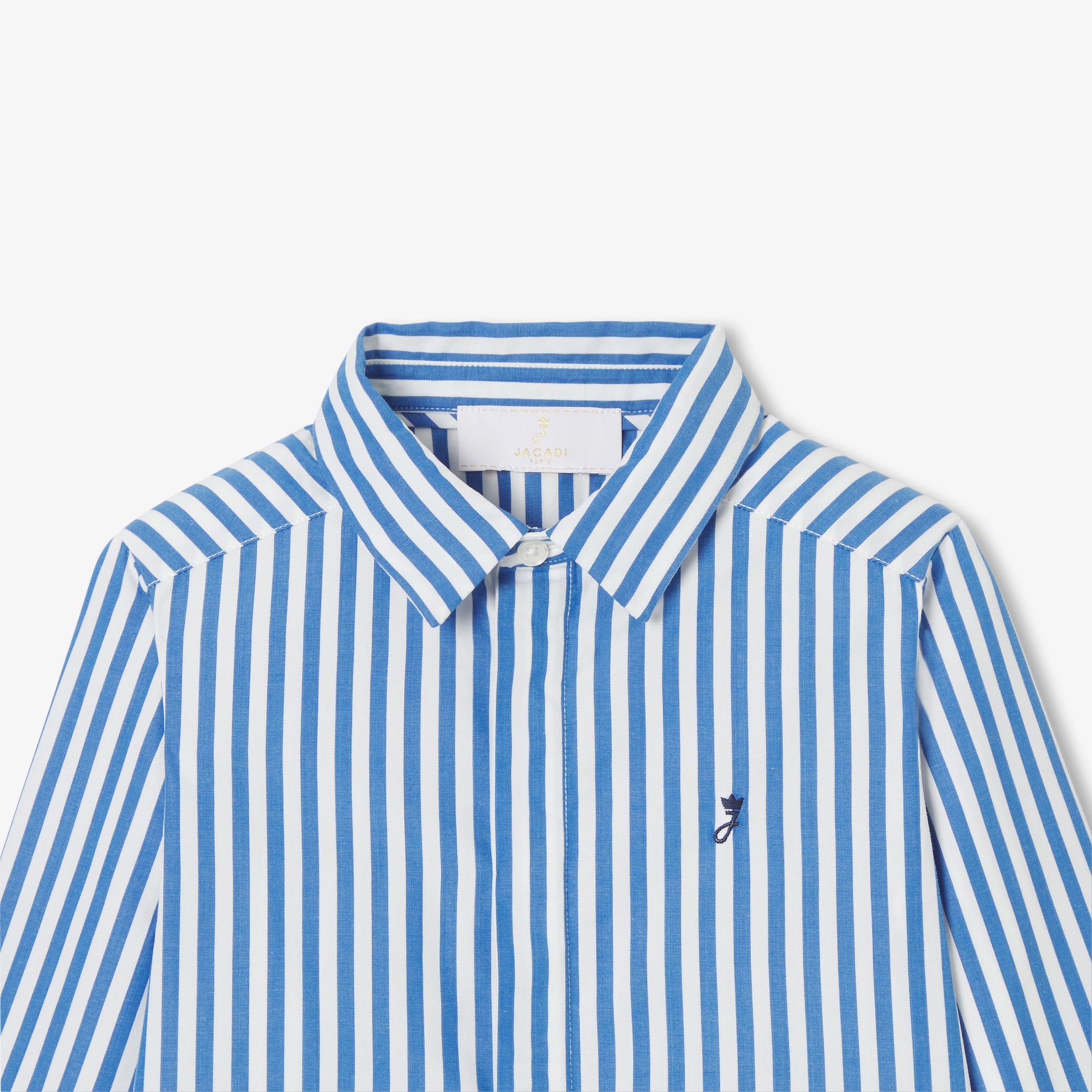 Child shirt in striped poplin