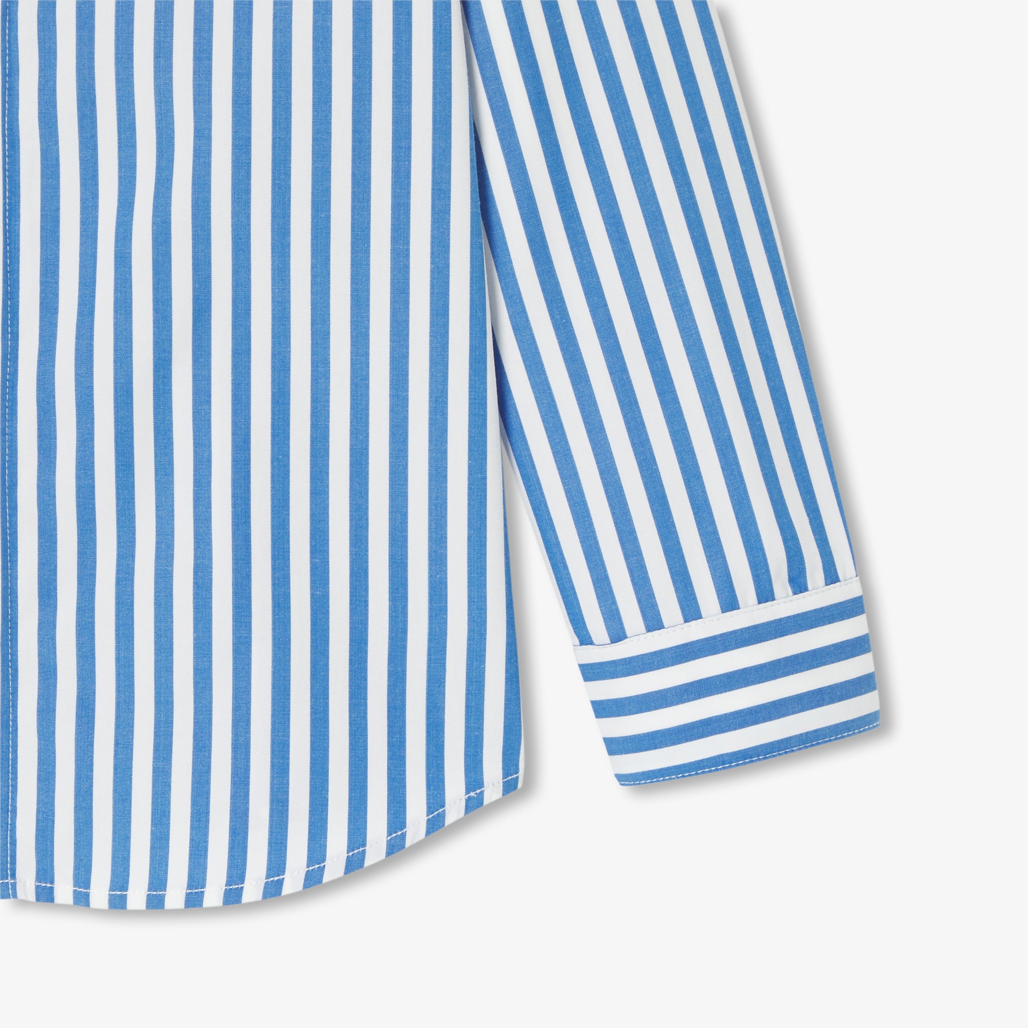 Child shirt in striped poplin