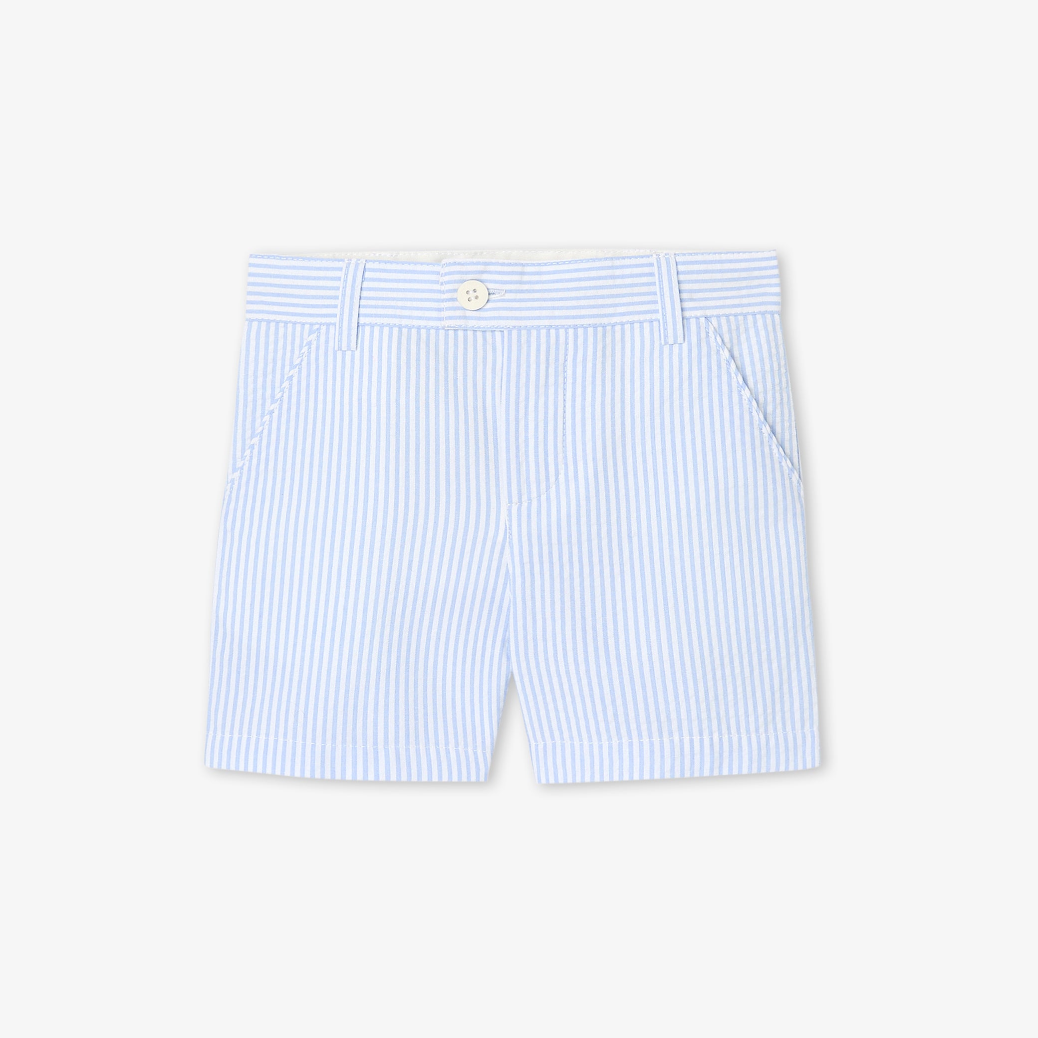 Baby boy shorts in seersucker