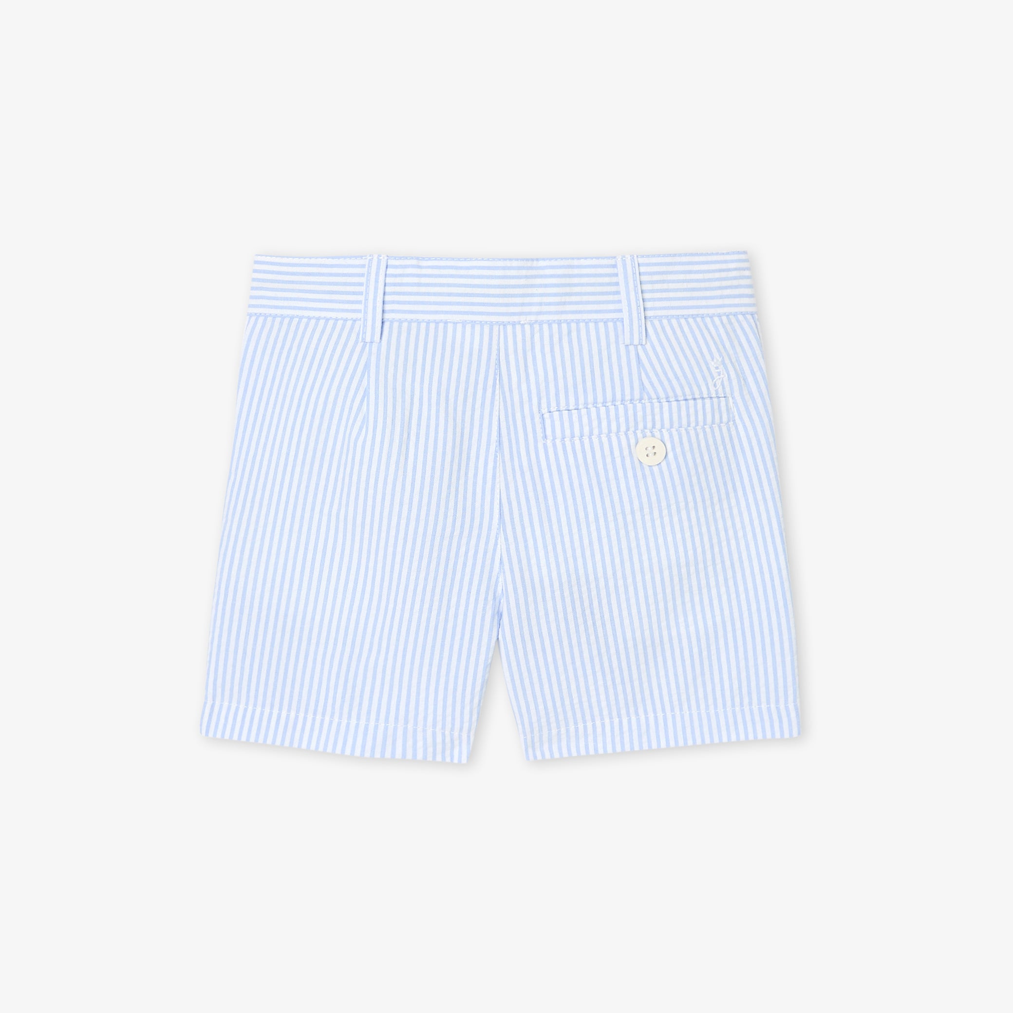 Baby boy shorts in seersucker