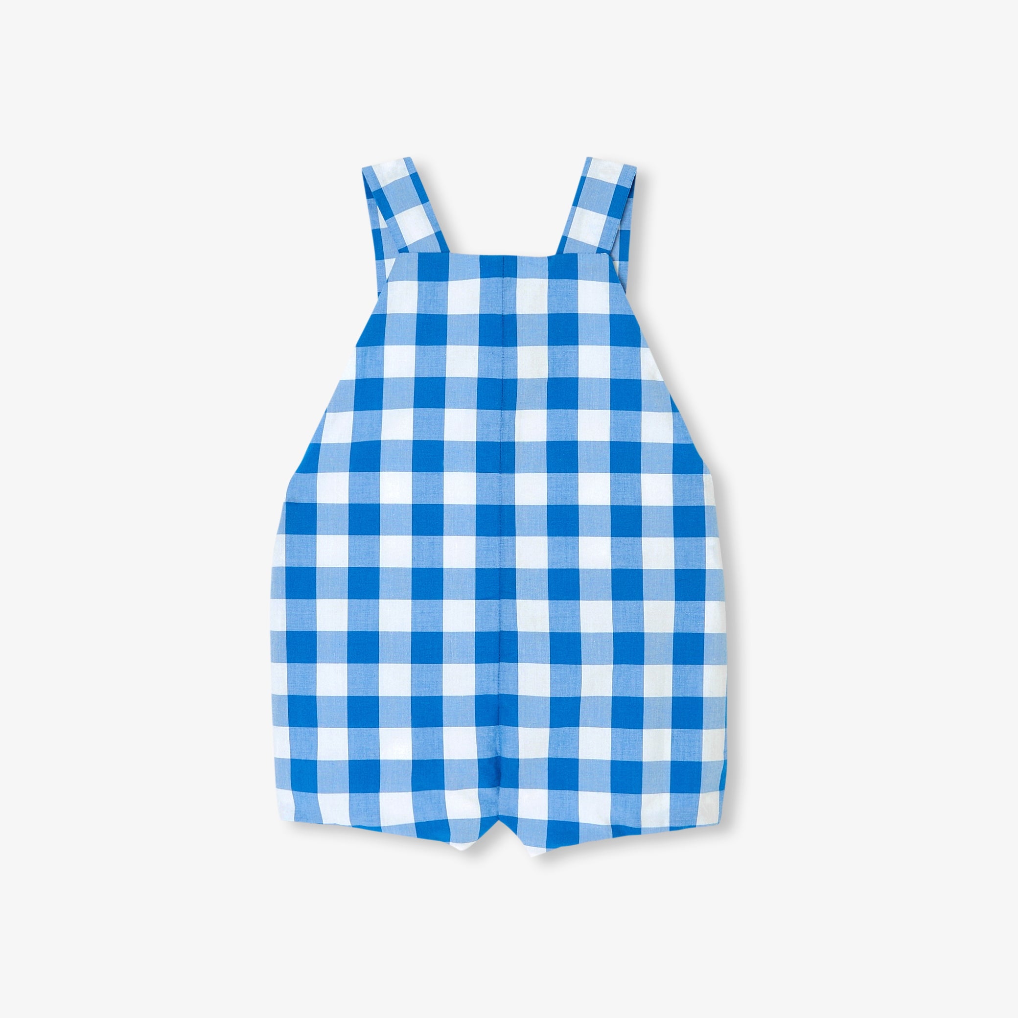 Baby boy gingham romper