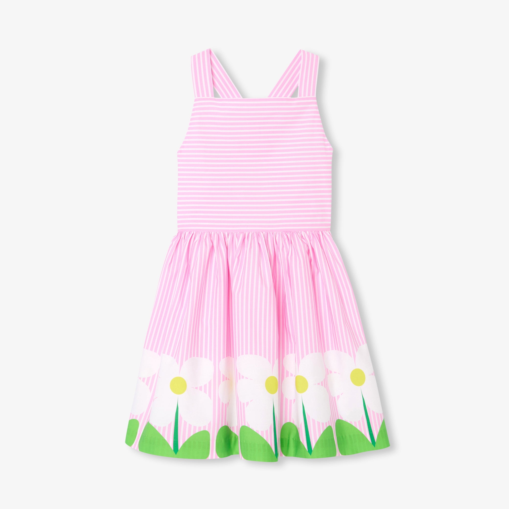 Girl cross-over back dress