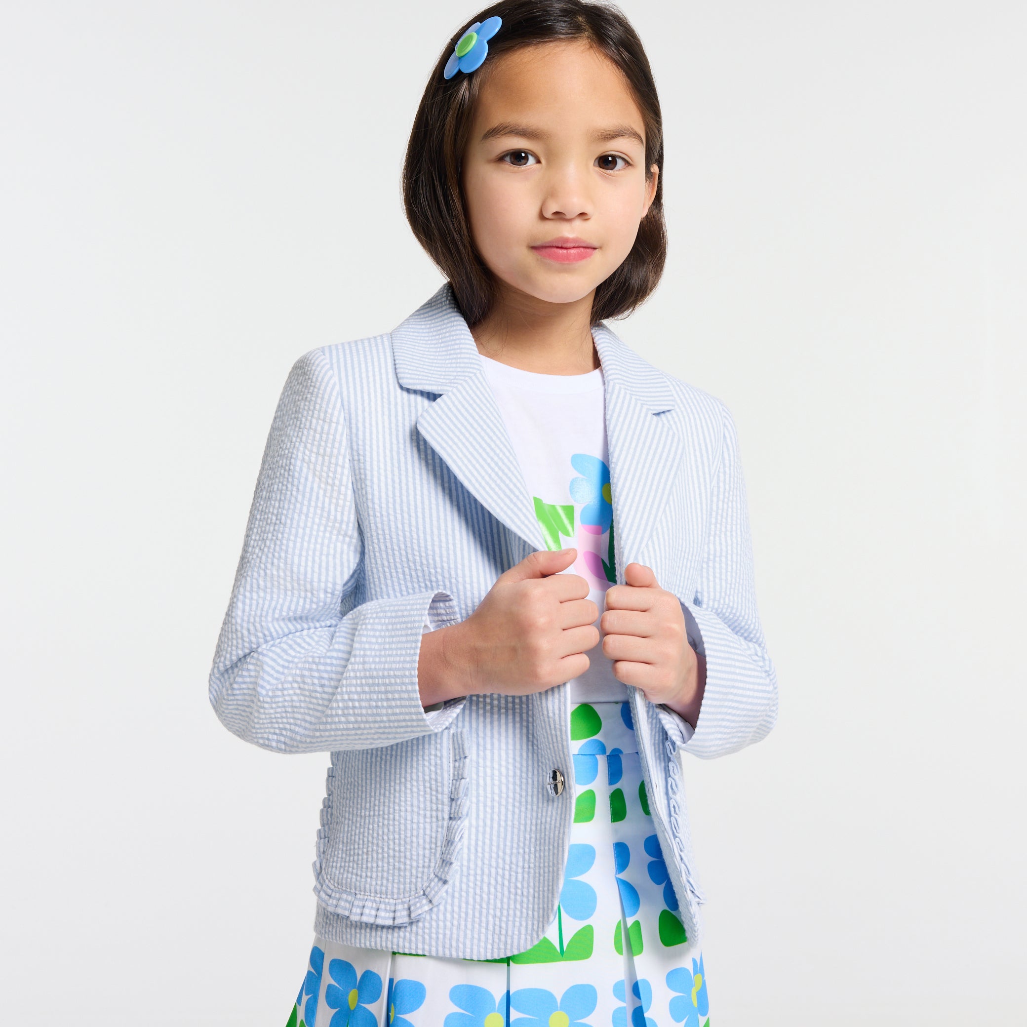 Girl seersucker jacket