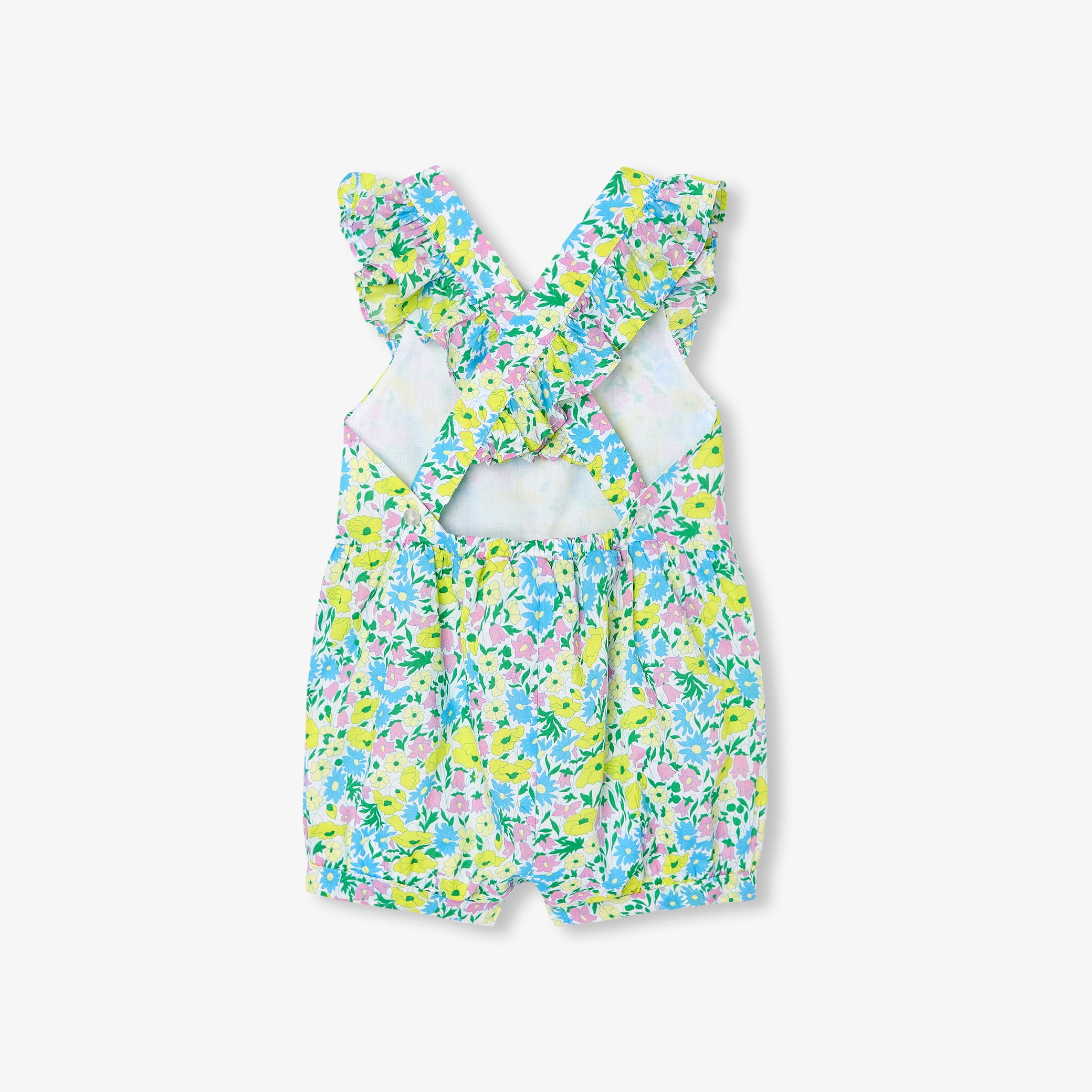 Toddler girl jumpsuit in Liberty fabric