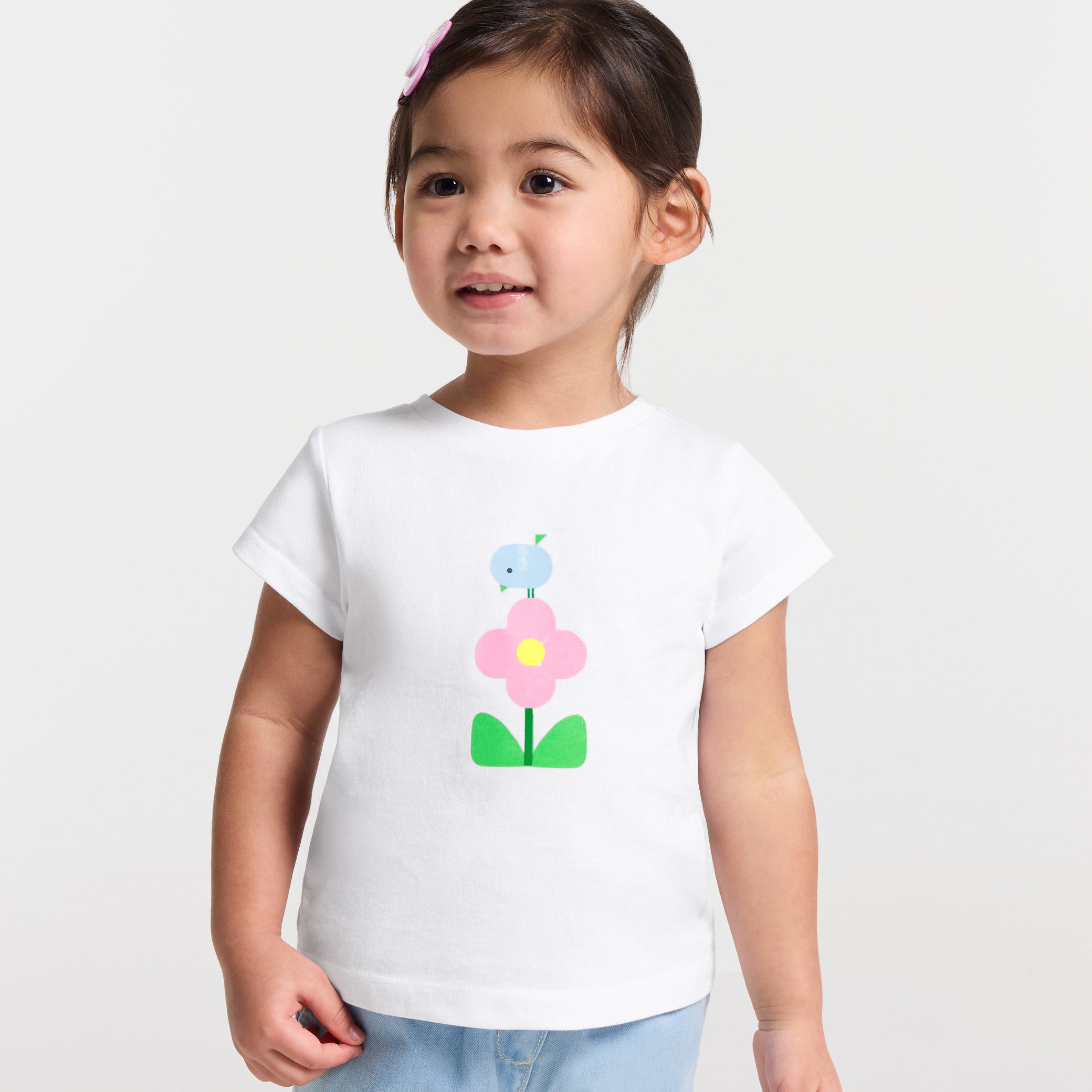 Baby girl short-sleeved T-shirt