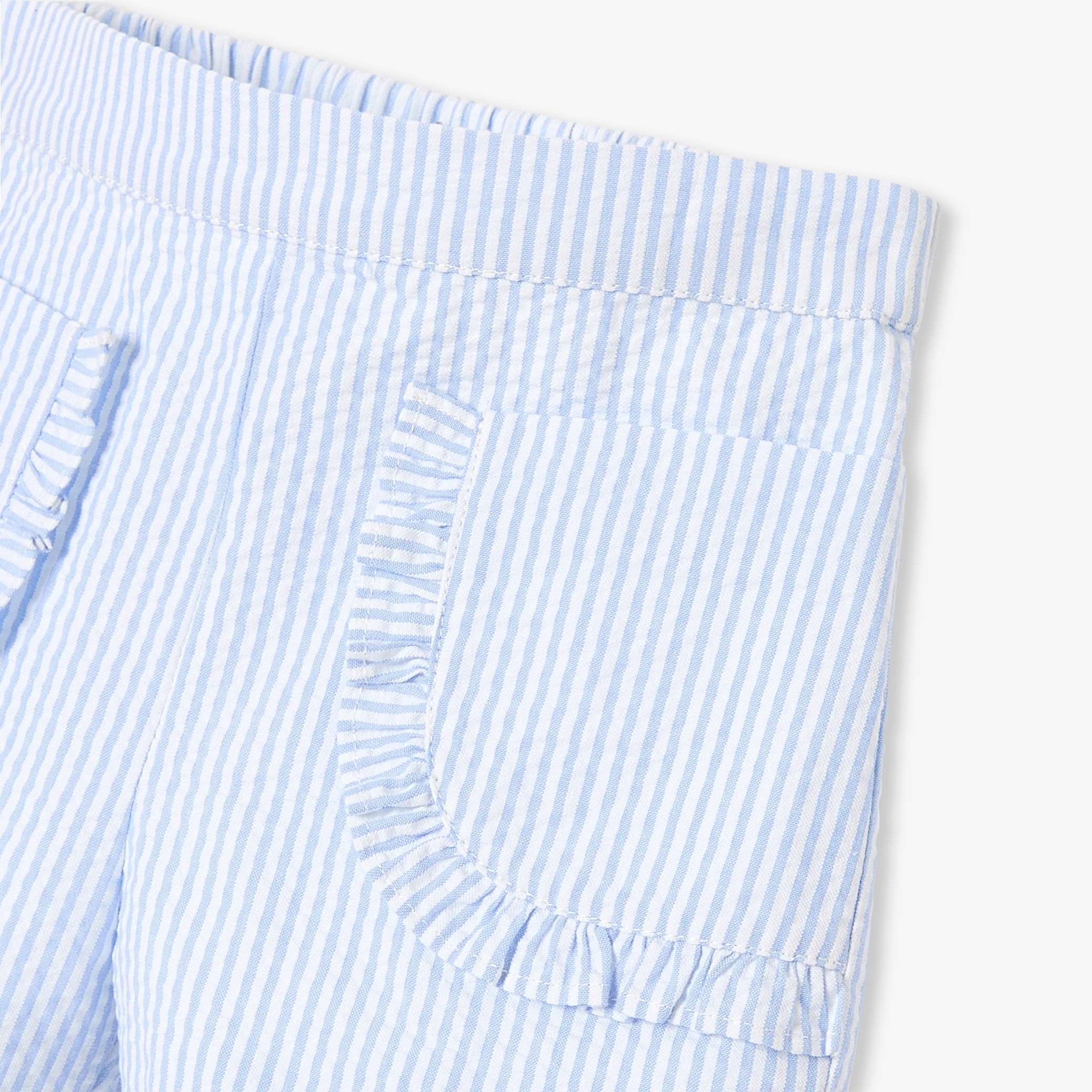 Baby girl shorts in seersucker