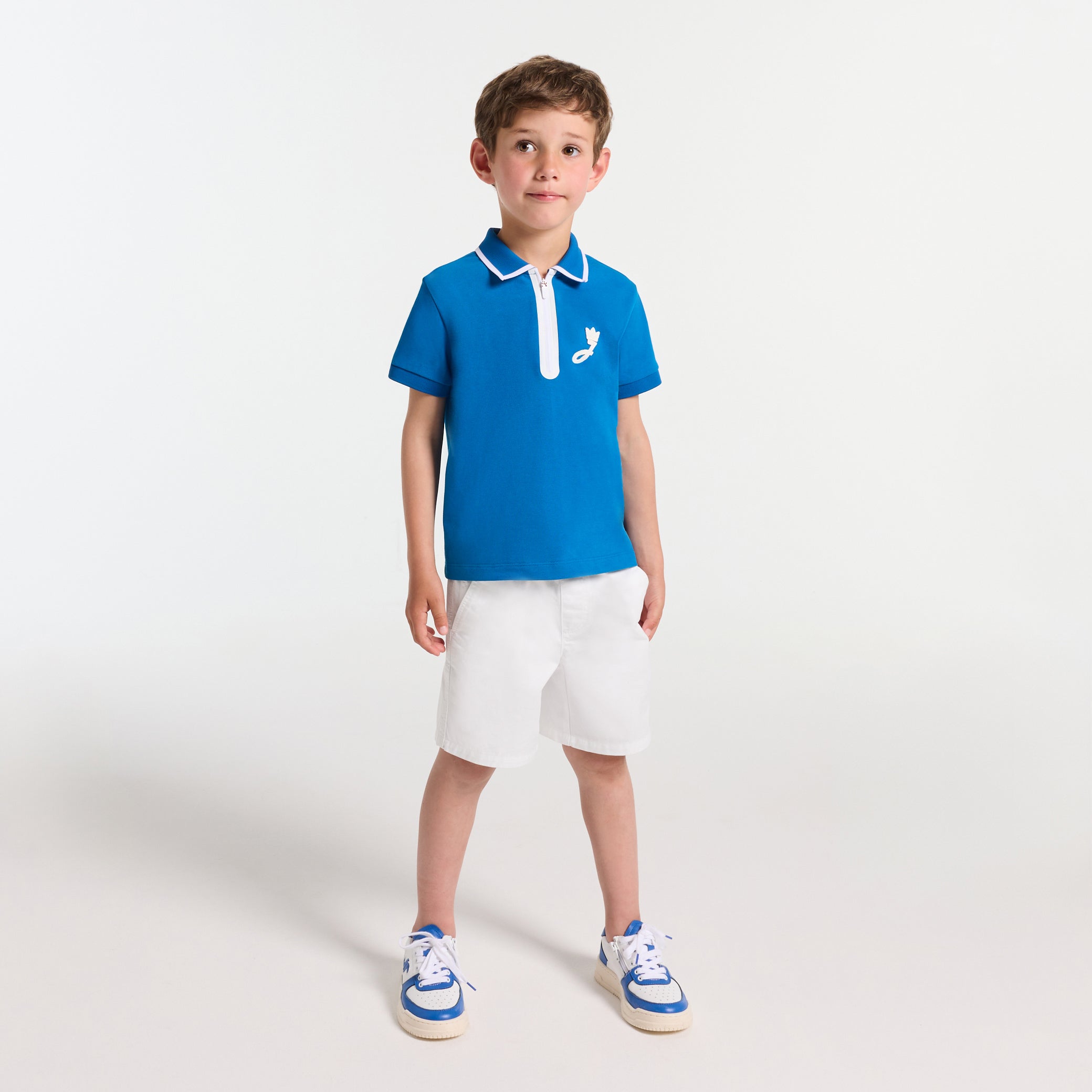 Boy's Bermuda shorts in twill