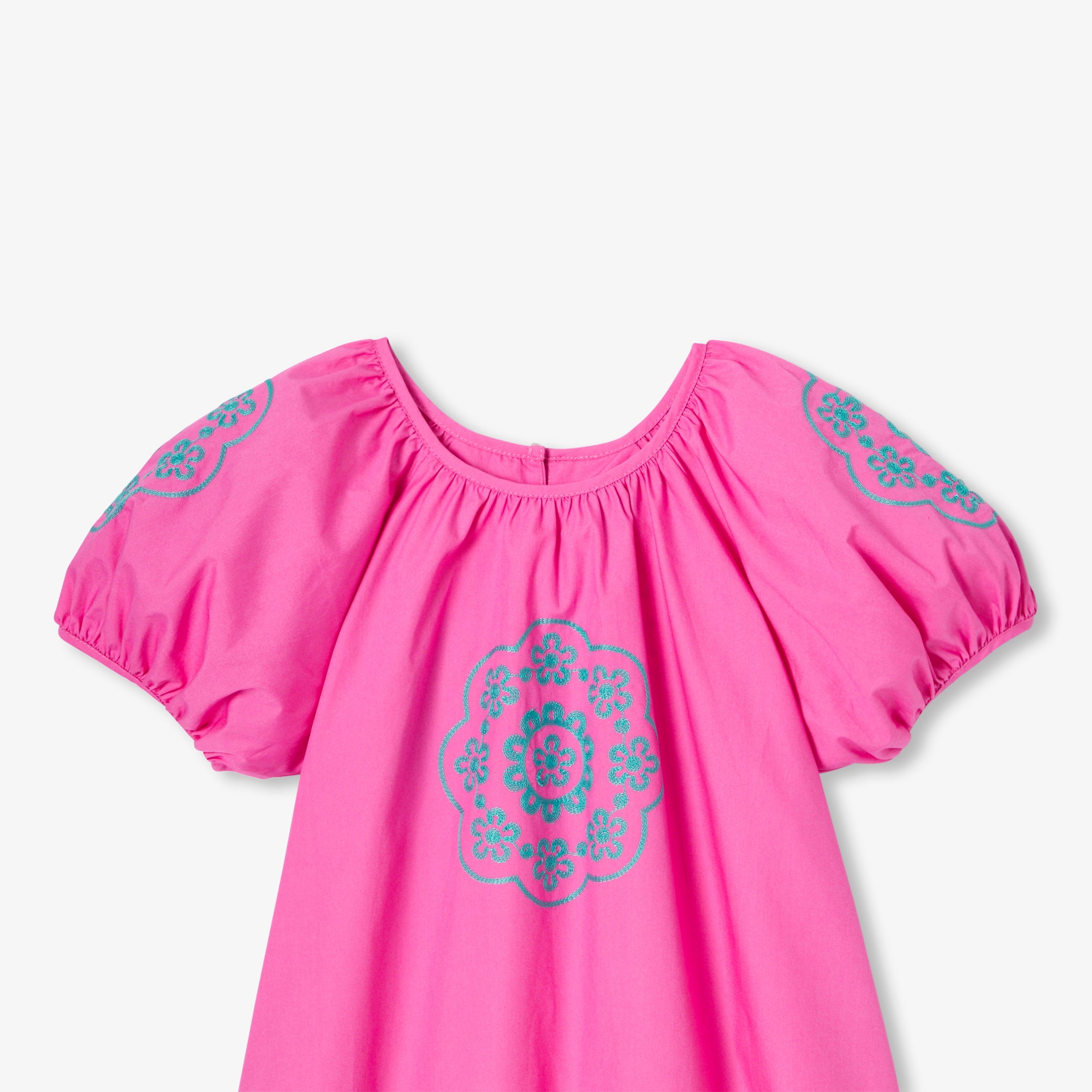 Girl blouse with balloon sleeves