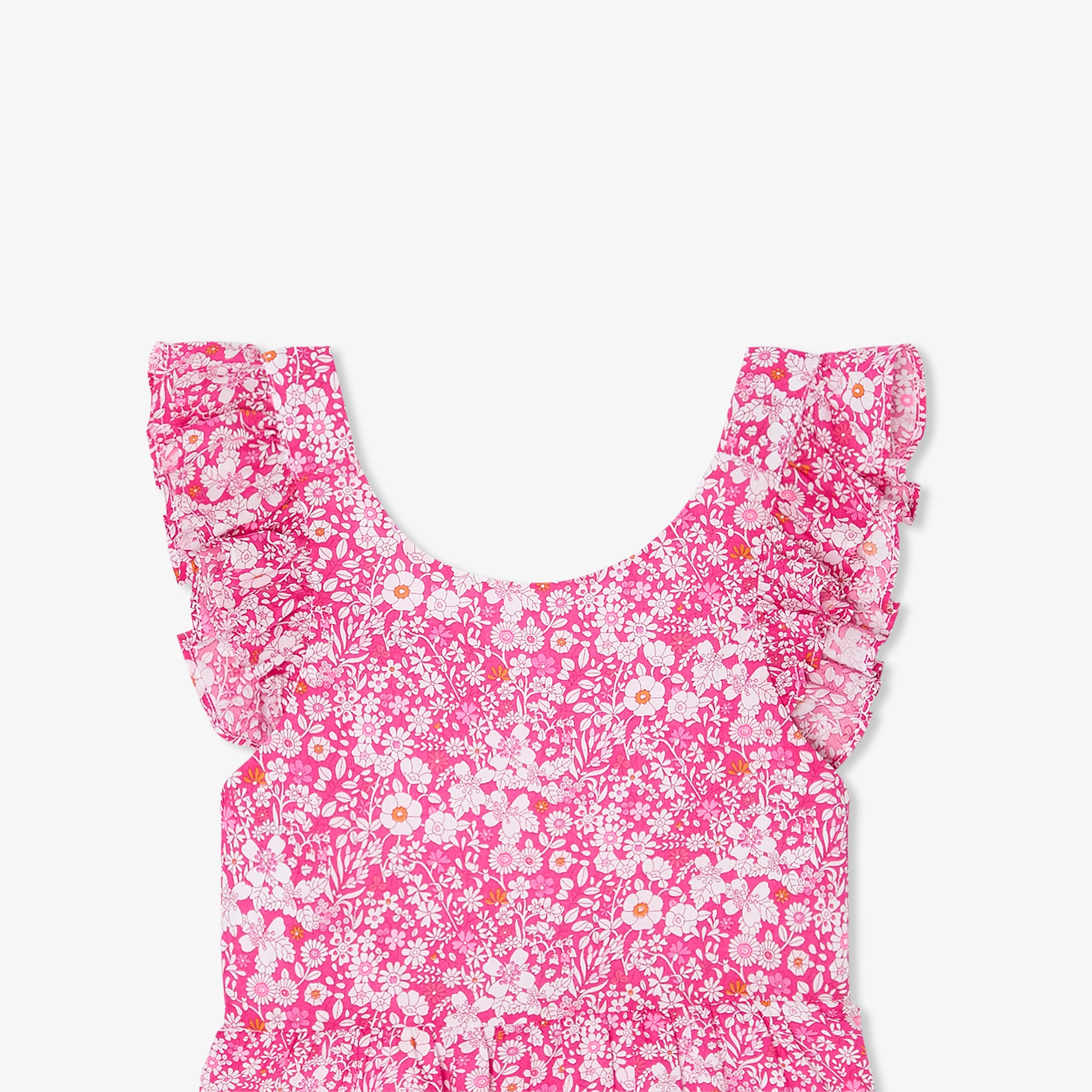 Baby girl romper in Liberty fabric