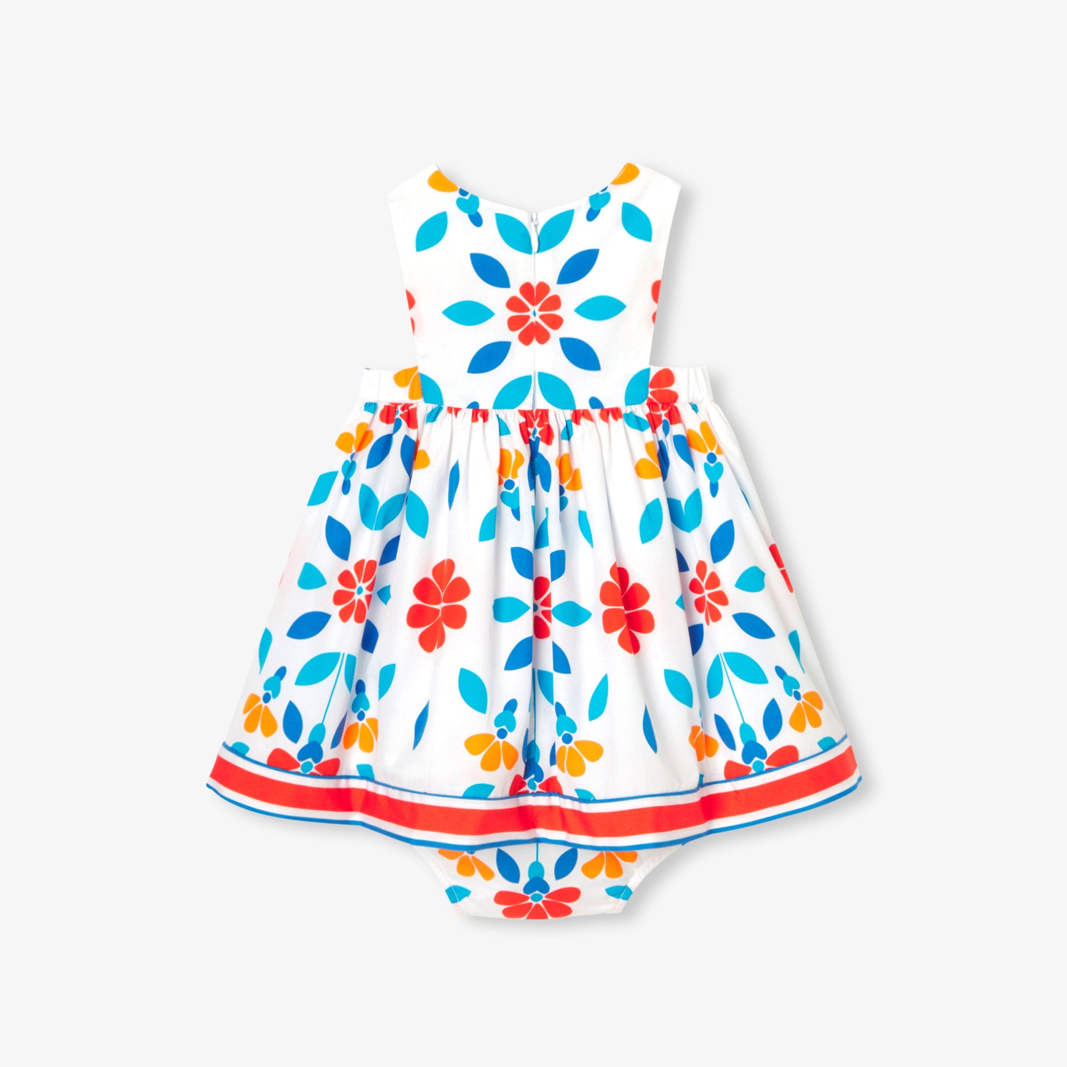 Toddler girl dress in poplin