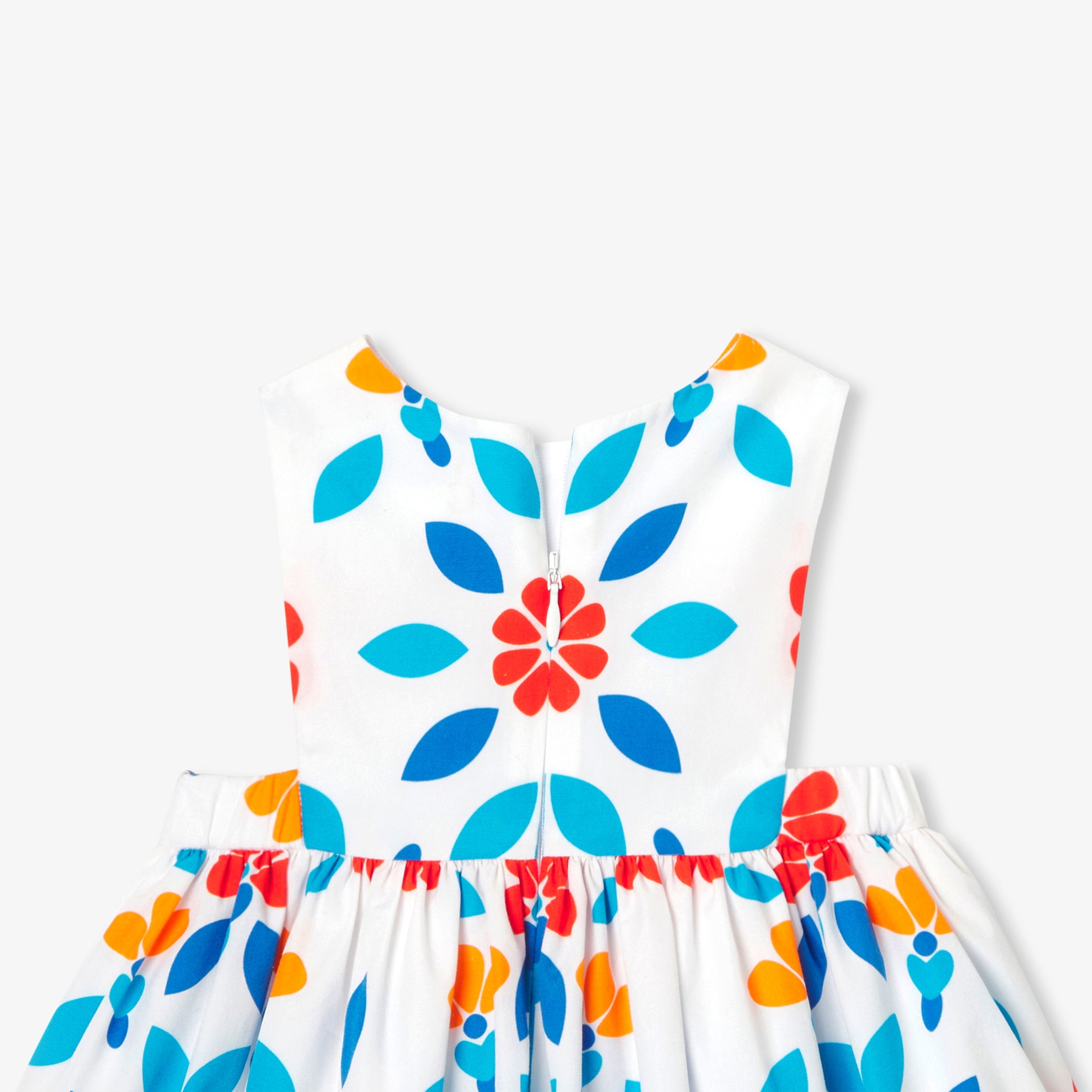 Toddler girl dress in poplin
