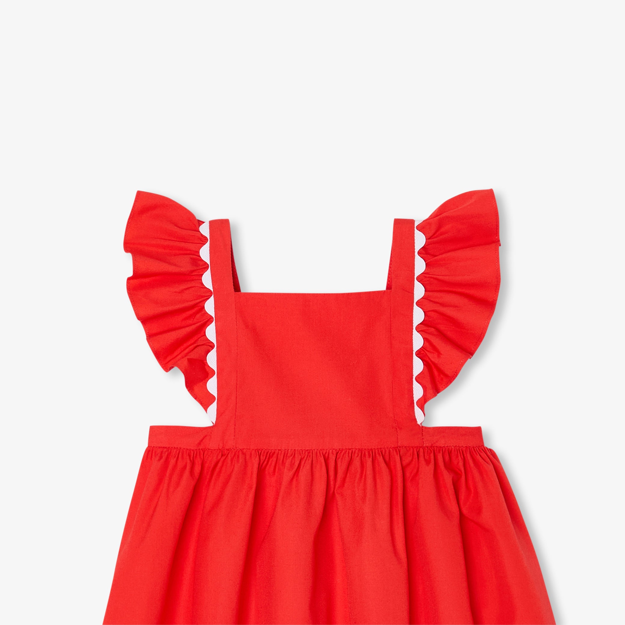 Toddler girl dress in poplin