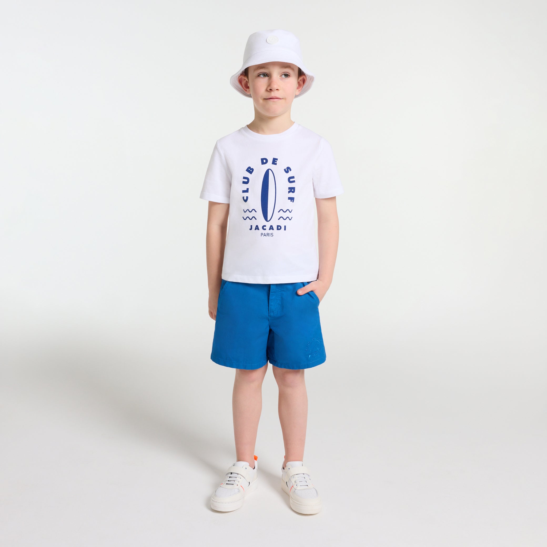 Boy's Bermuda shorts in twill