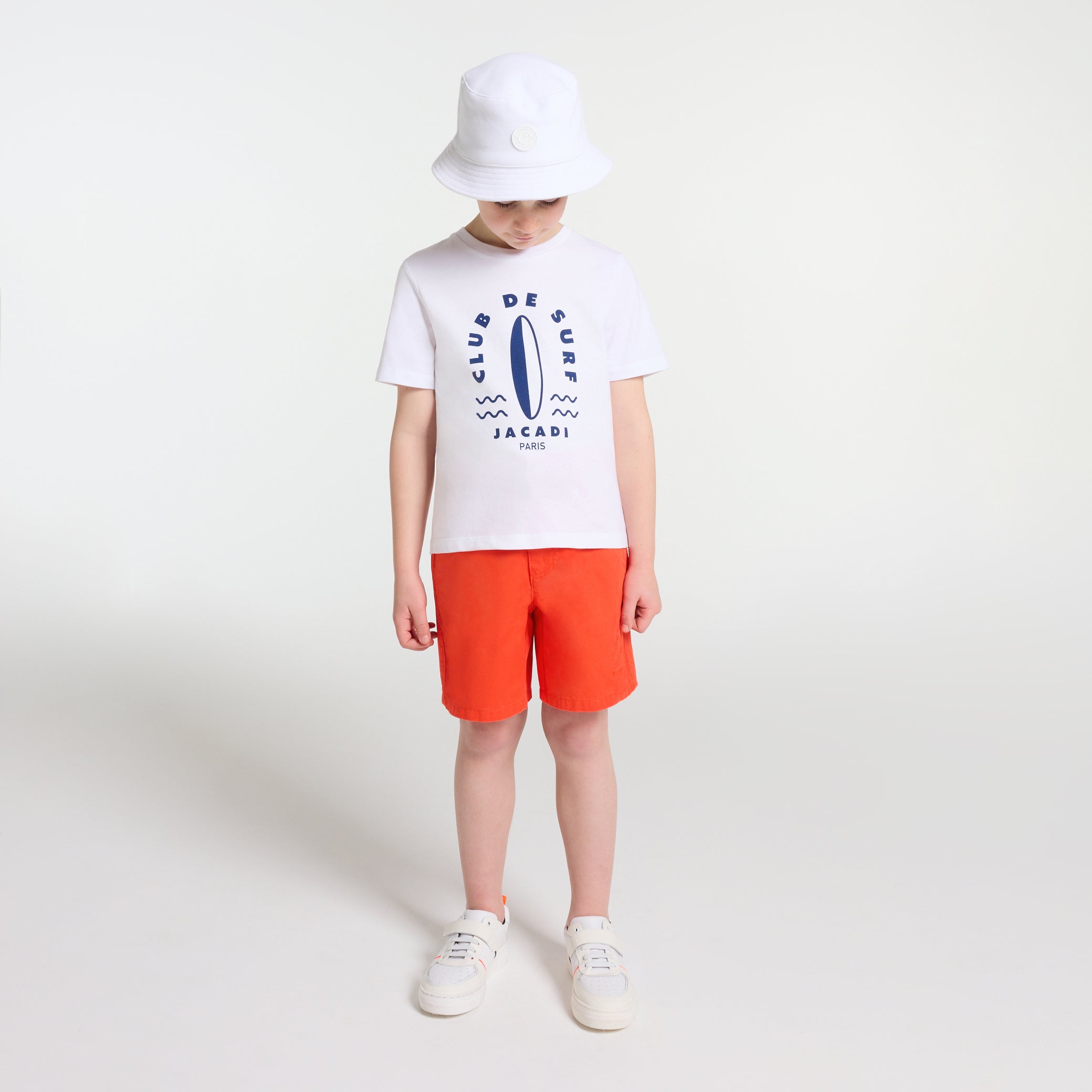 Boy's Bermuda shorts in twill