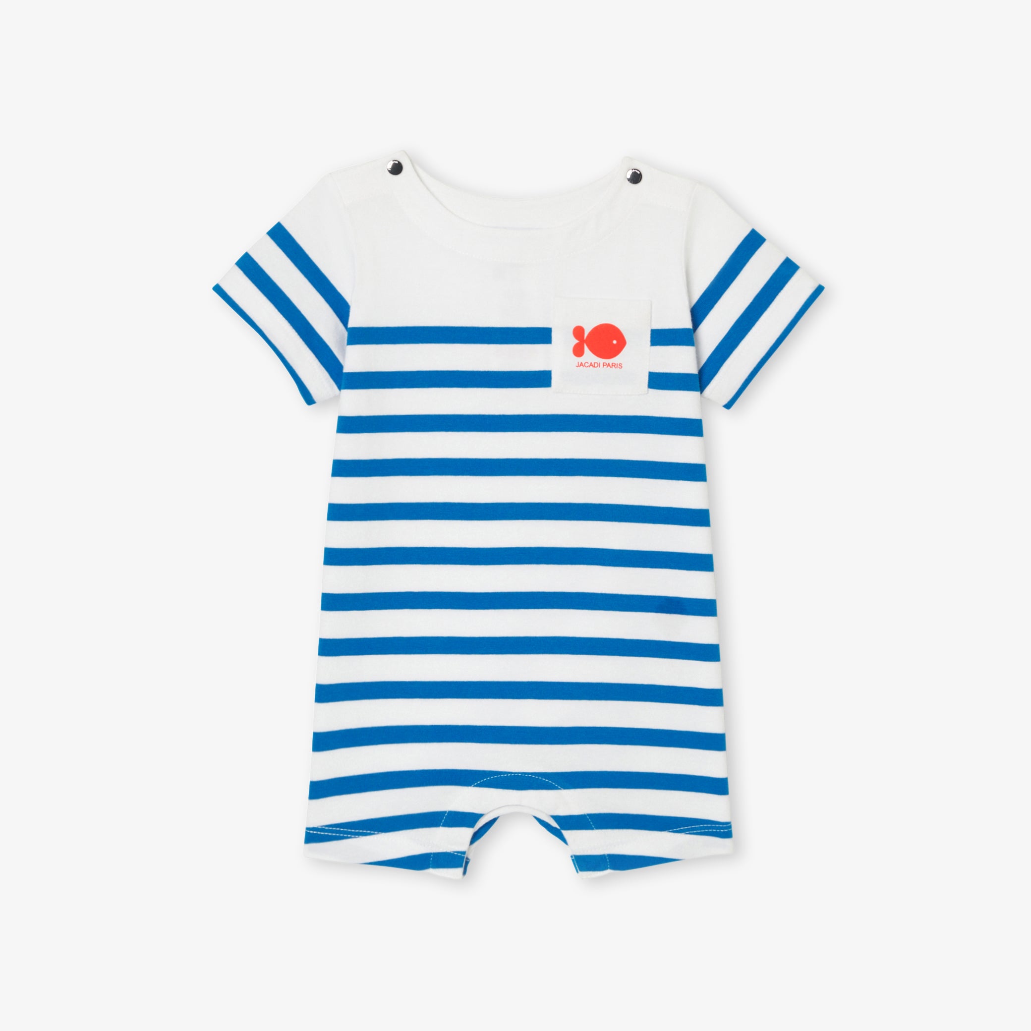 Toddler boy striped romper