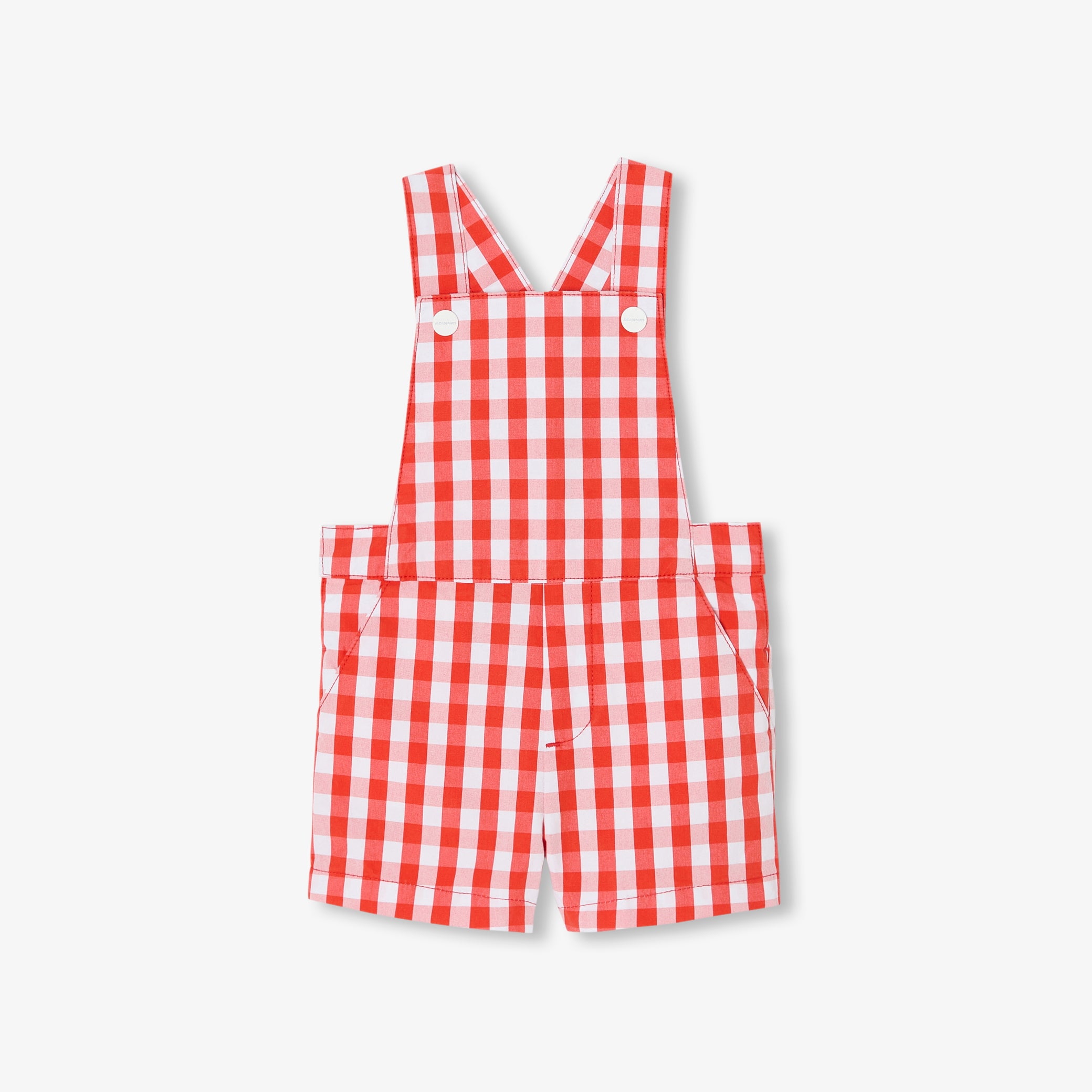 Toddler boy romper in gingham