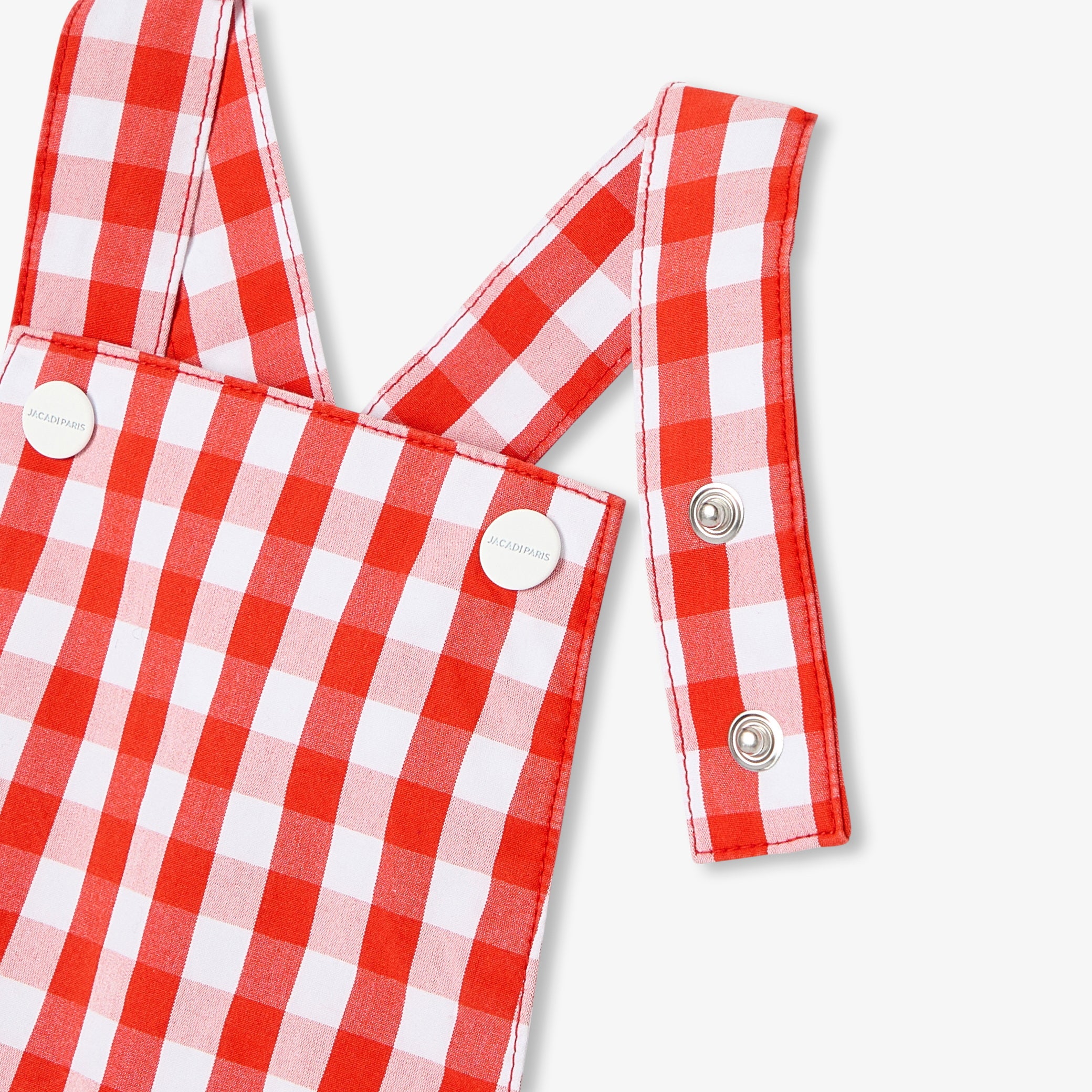 Toddler boy romper in gingham